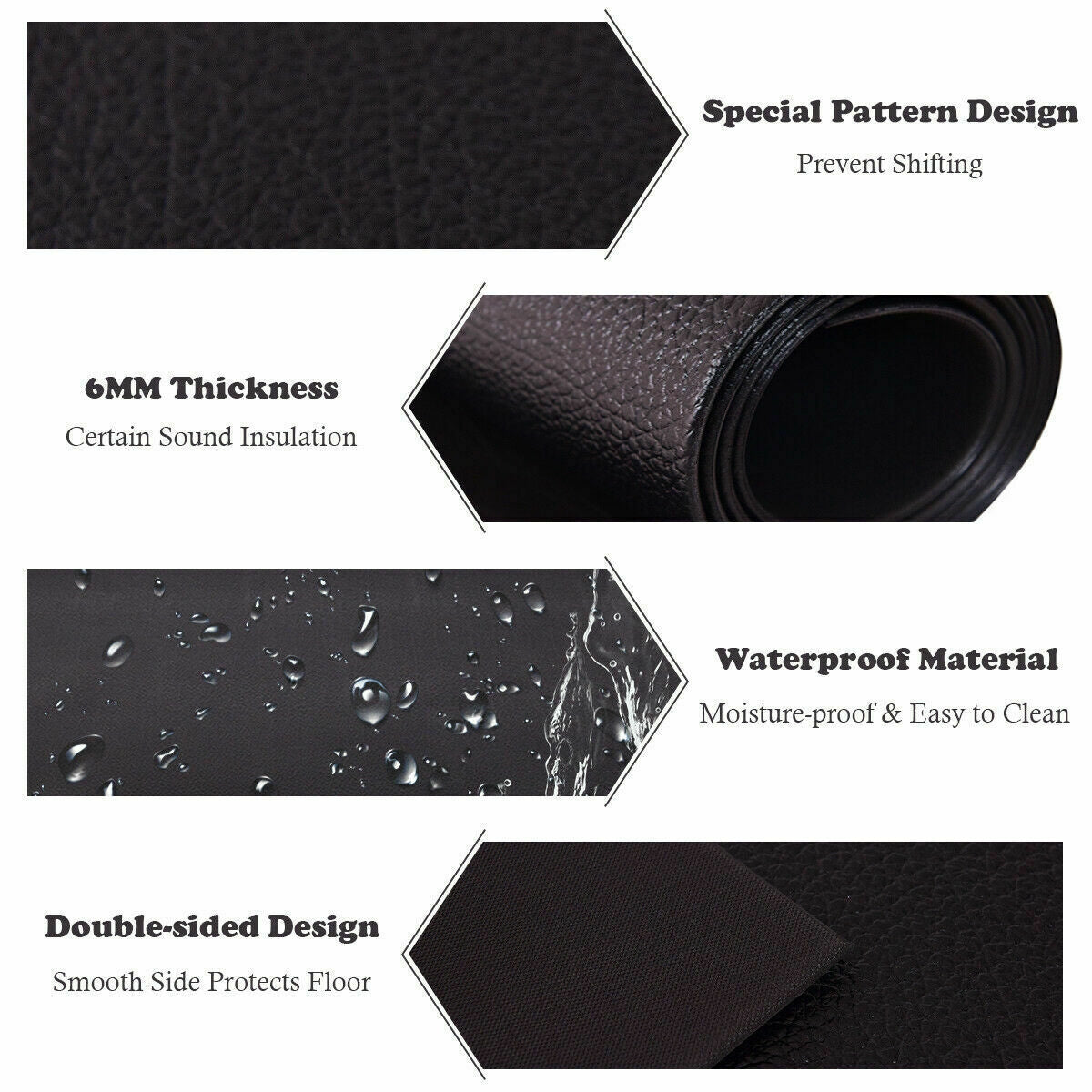 47/59/78 Inch Long Thicken Equipment Mat for Home and Gym Use-78 x 36 x 0.25 inchesÂ