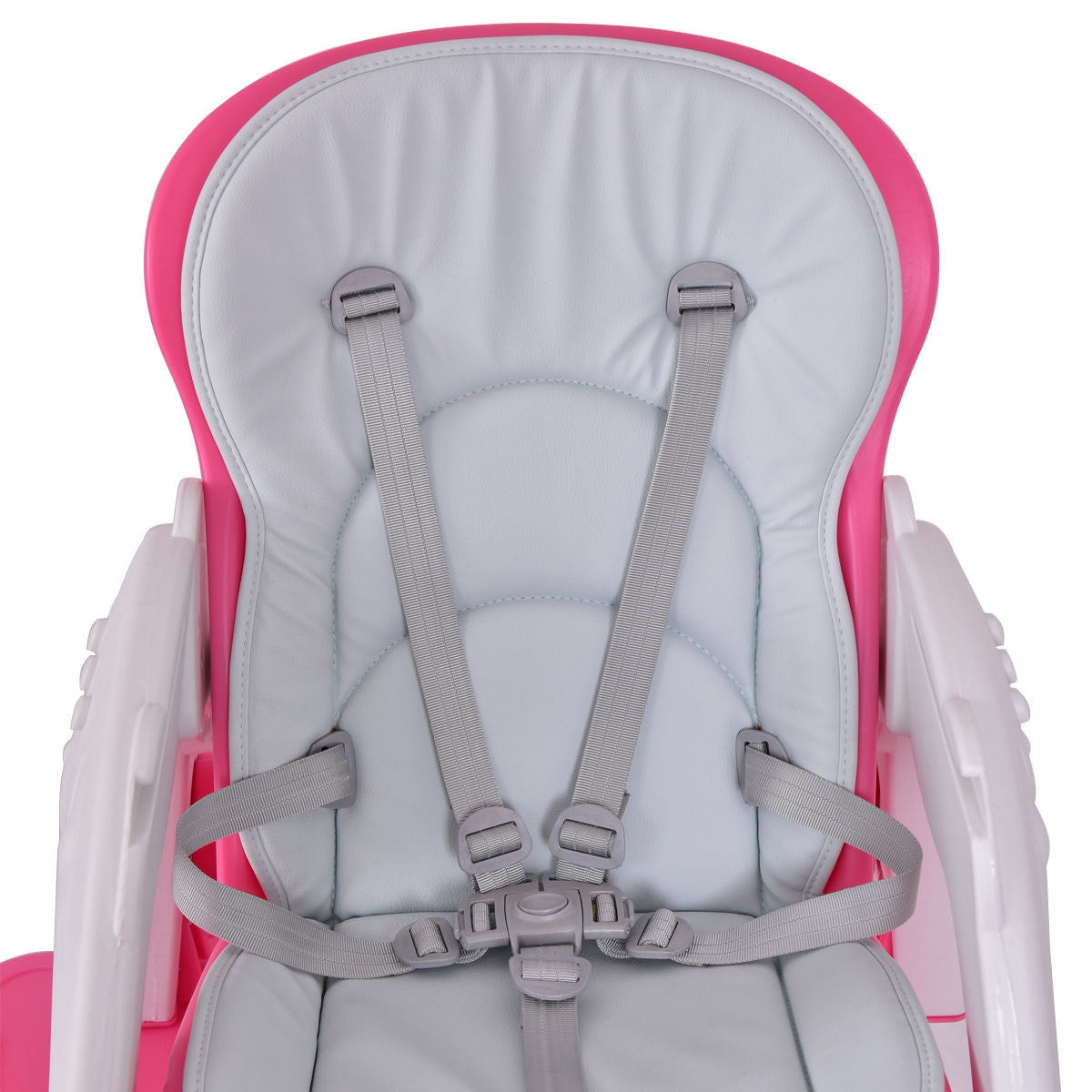 3 in 1 Convertible Play Table Seat Baby High Chair-PinkÂ
