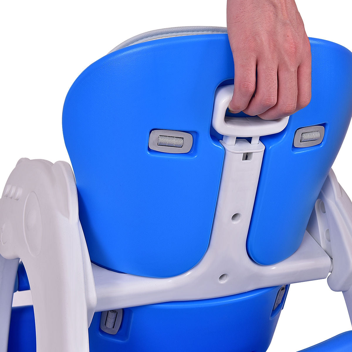 3 in 1 Convertible Play Table Seat Baby High Chair-BlueÂ