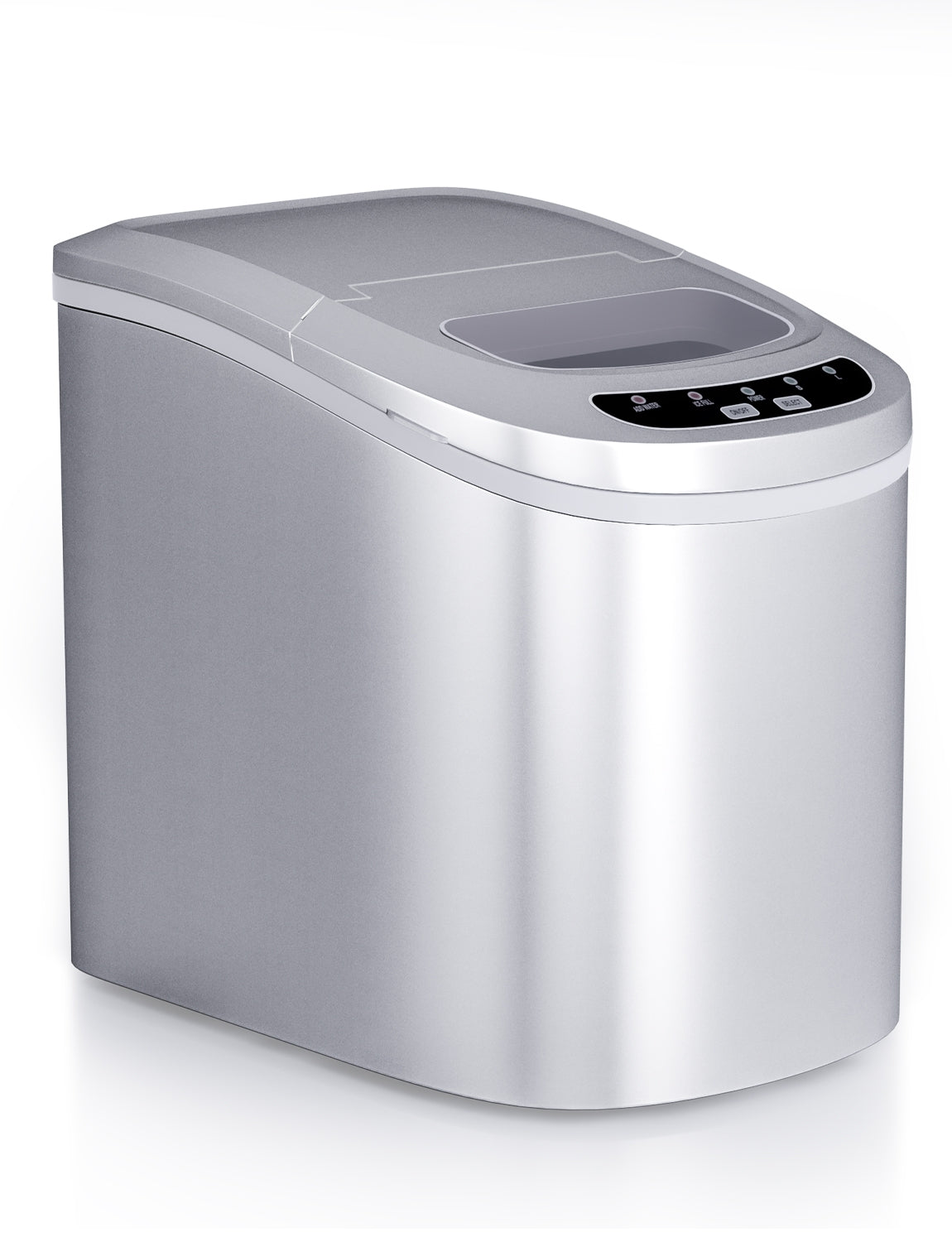 Mini Portable Compact Electric Ice Maker Machine-SilverÂ