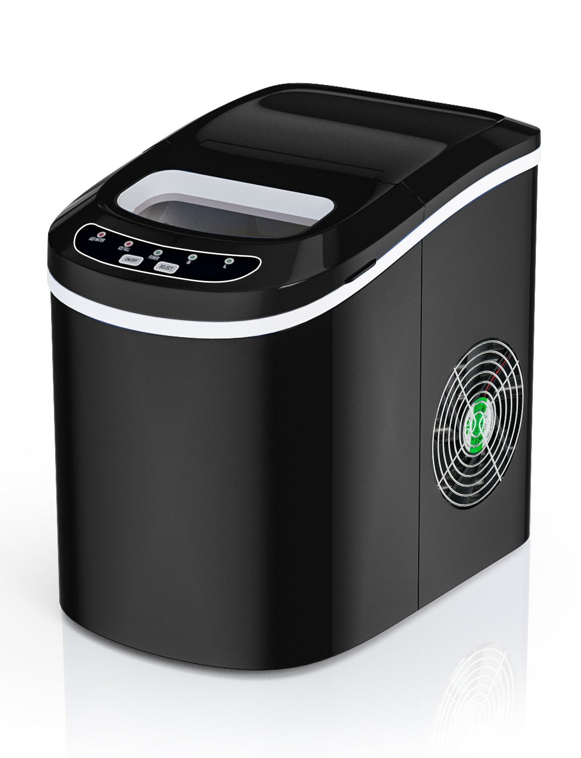 Mini Portable Compact Electric Ice Maker Machine-BlackÂ