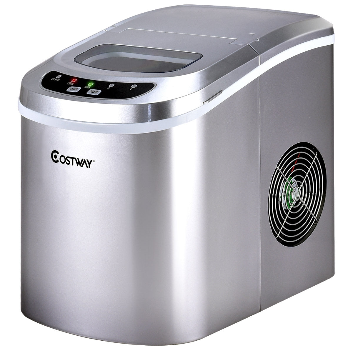 Mini Portable Compact Electric Ice Maker Machine-SilverÂ