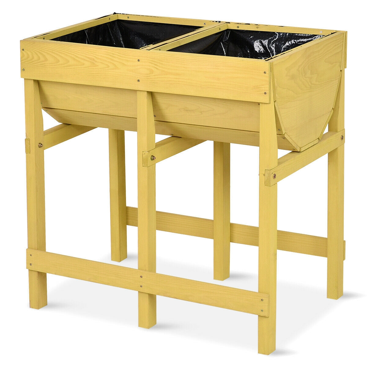 Raised Wooden V Planter Elevated Vegetable Flower BedÂ