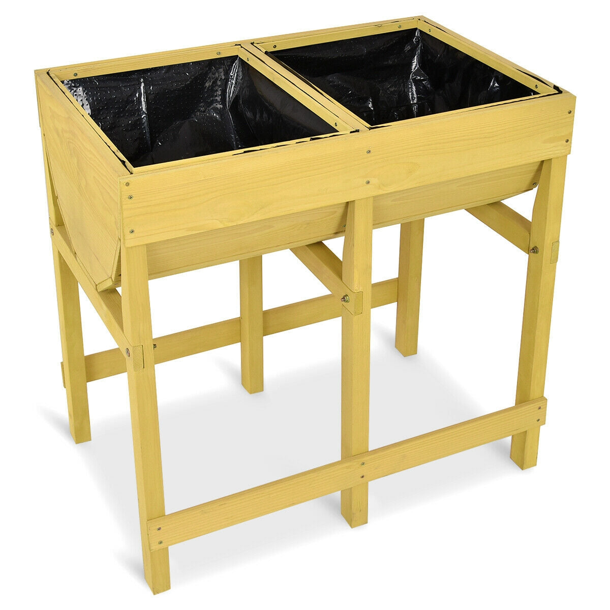 Raised Wooden V Planter Elevated Vegetable Flower BedÂ