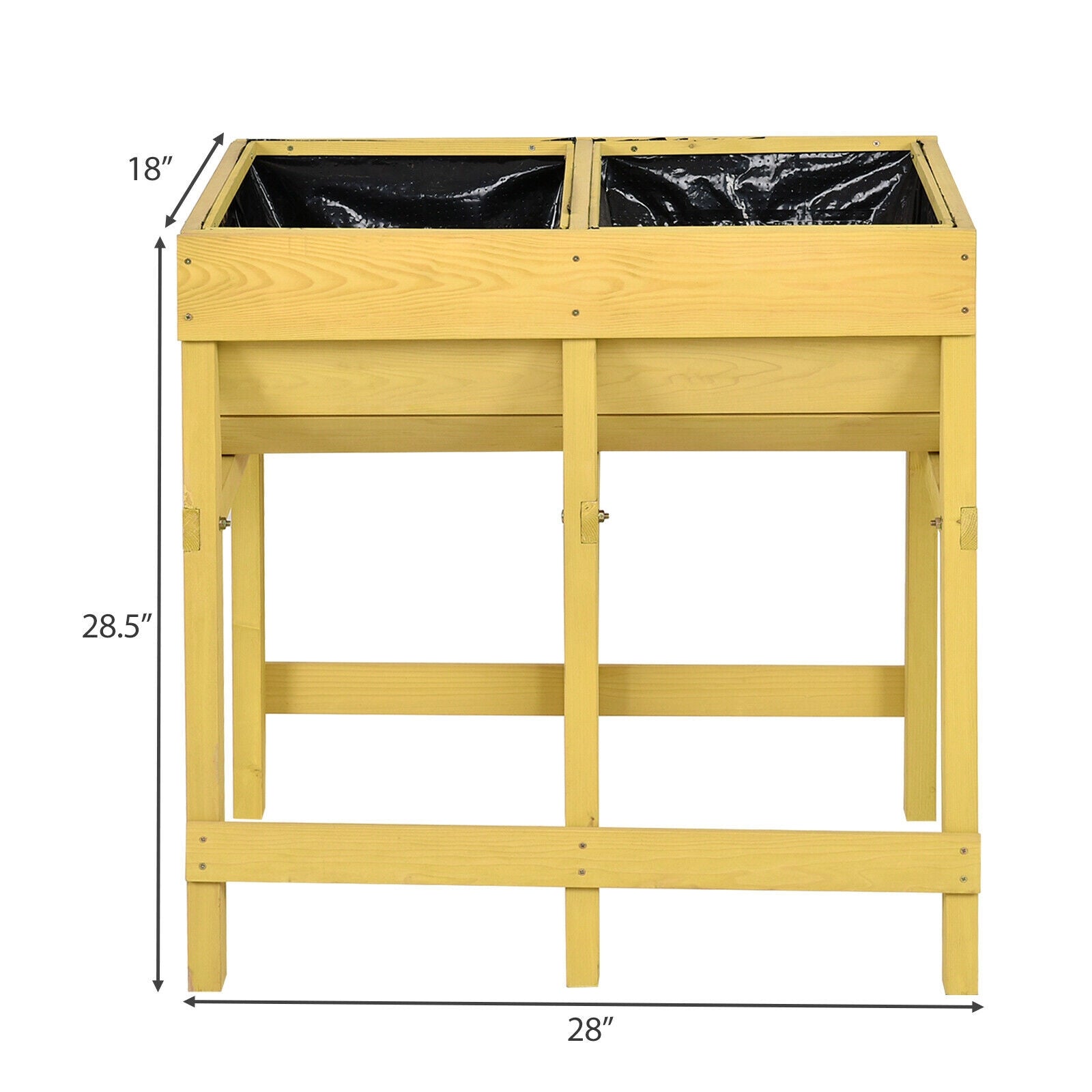 Raised Wooden V Planter Elevated Vegetable Flower BedÂ