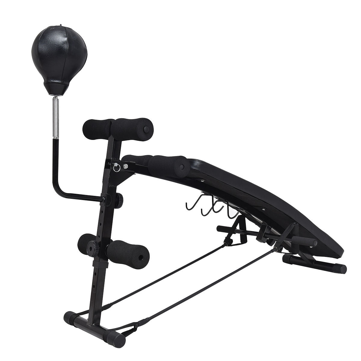 Adjustable Incline Curved Workout Fitness Sit Up BenchÂ