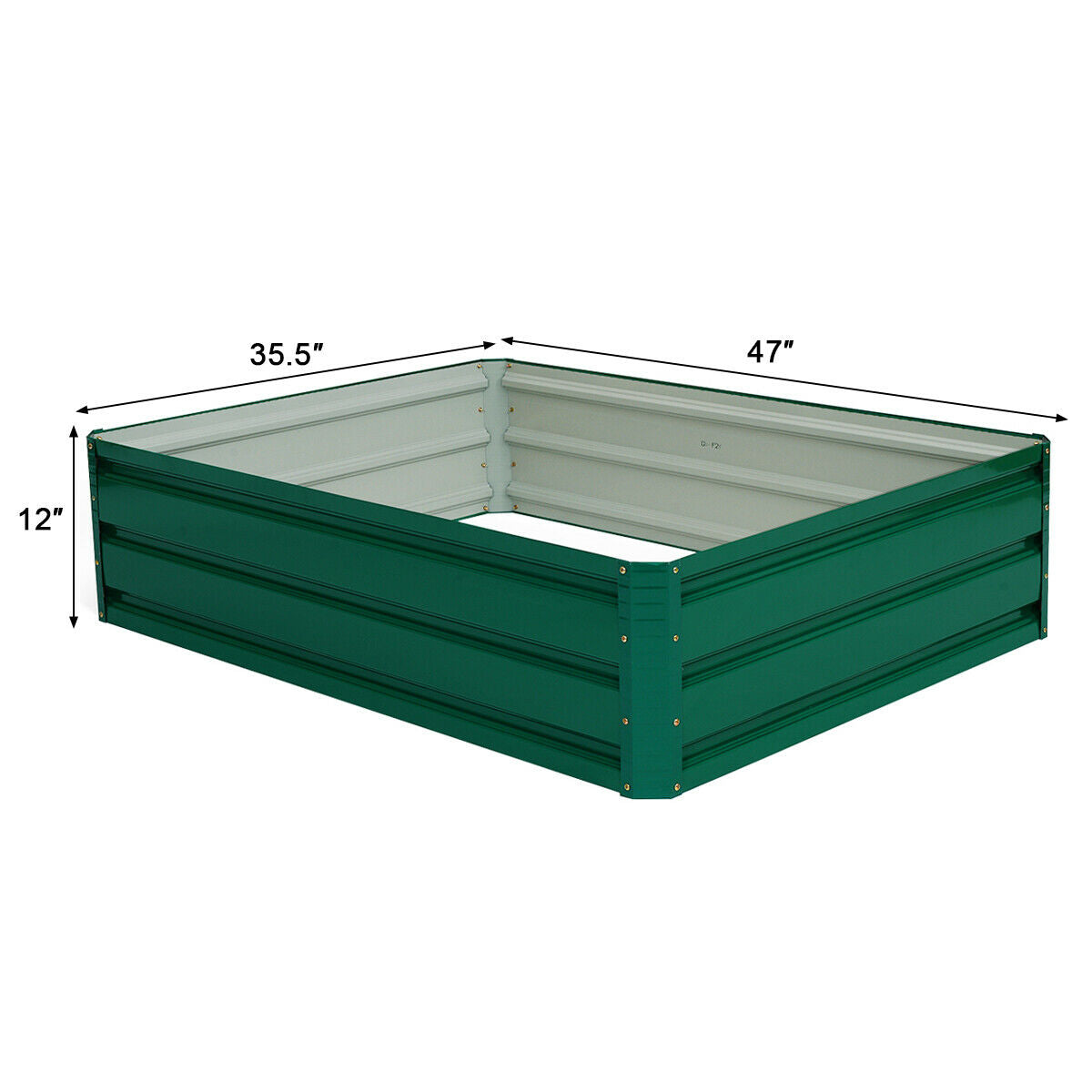 47.5 Inch Patio Raised Garden Bed Vegetable Flower PlanterÂ