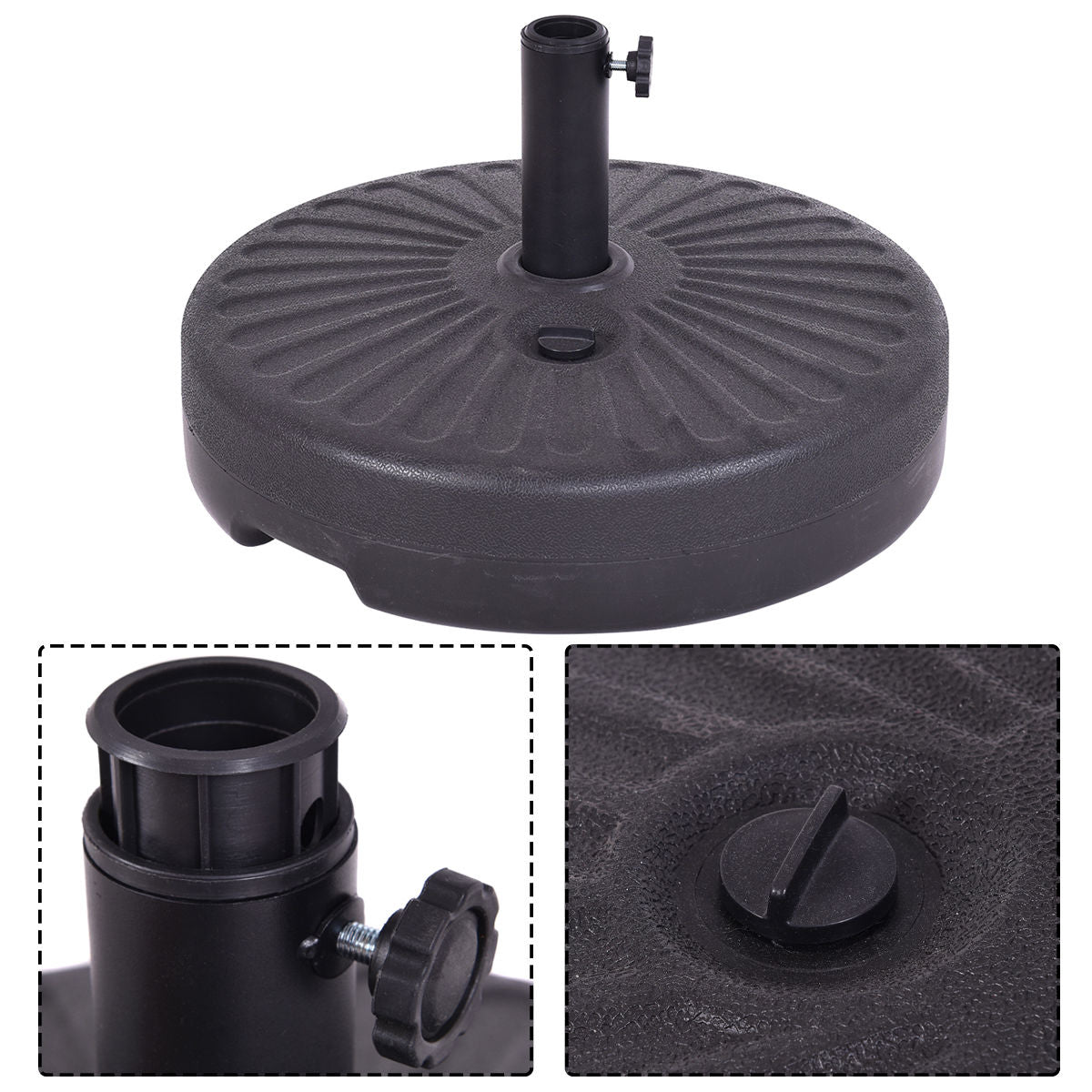 20 Inch Round 23L Water Filled Umbrella BaseÂ