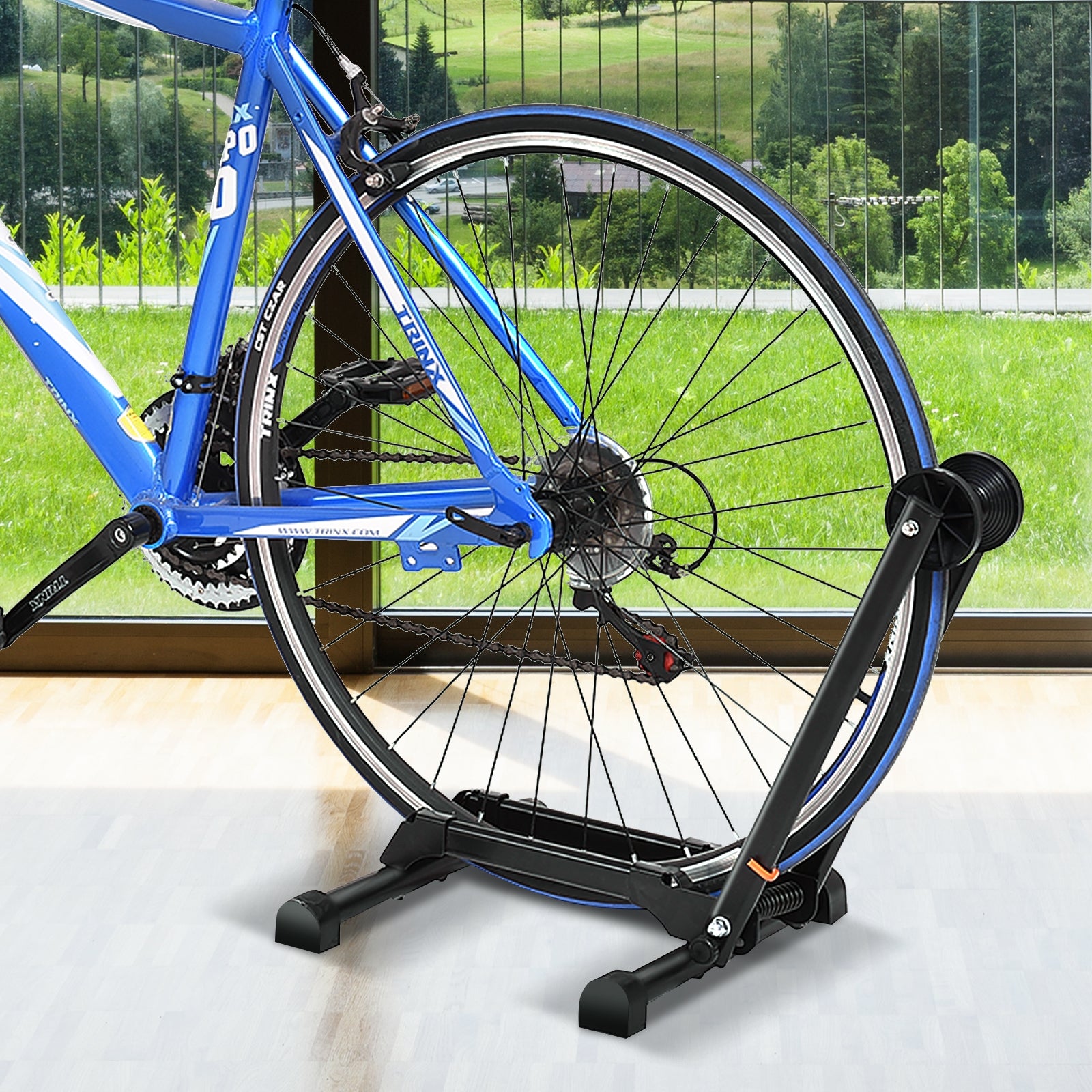 Bicycle Bike Floor Parking Storage Stand Display RackÂ
