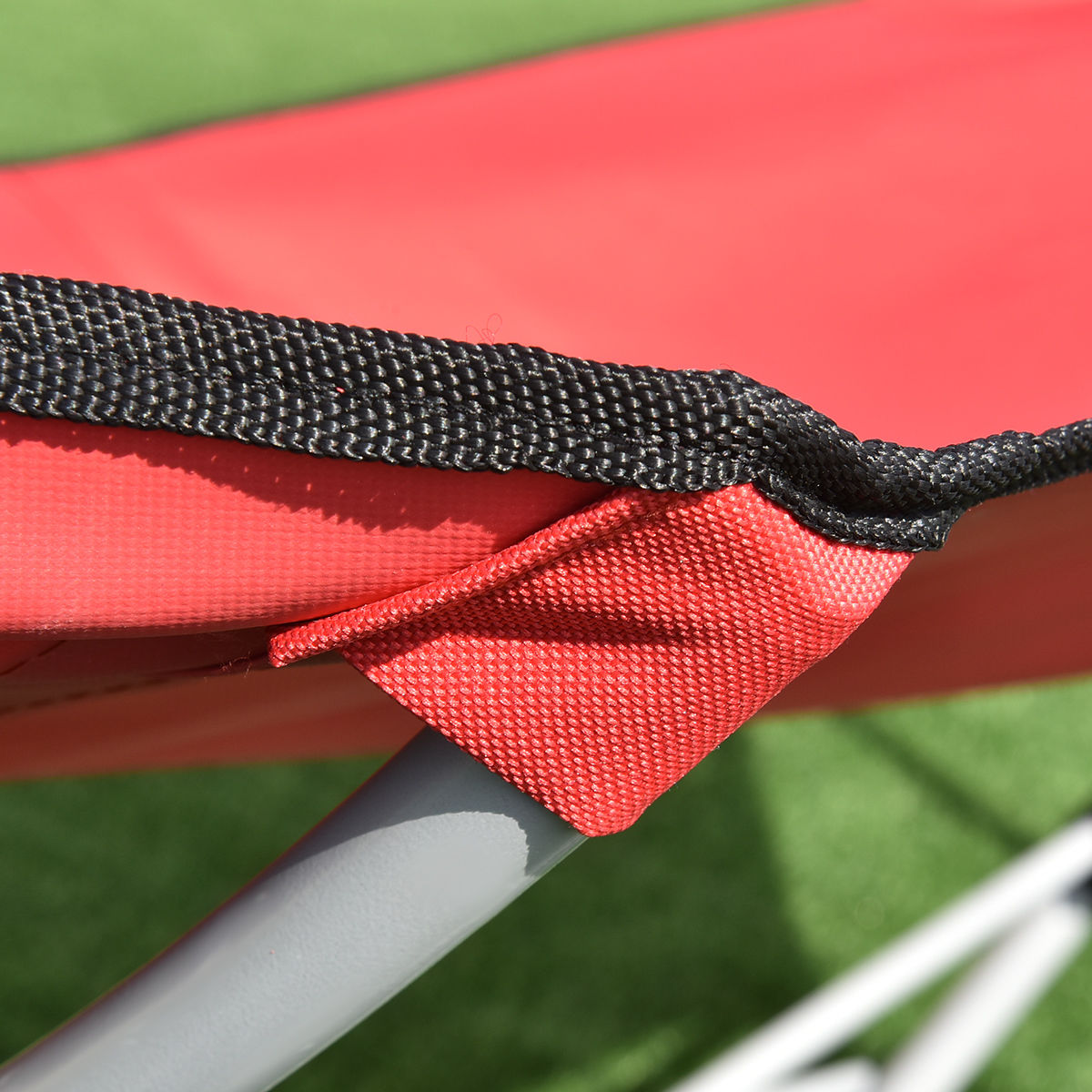 Portable Folding Steel Frame Hammock with Bag-RedÂ