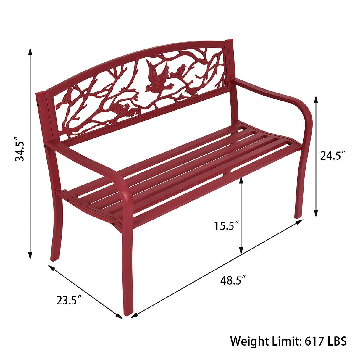 Patio Garden Bench Park Yard Outdoor FurnitureÂ