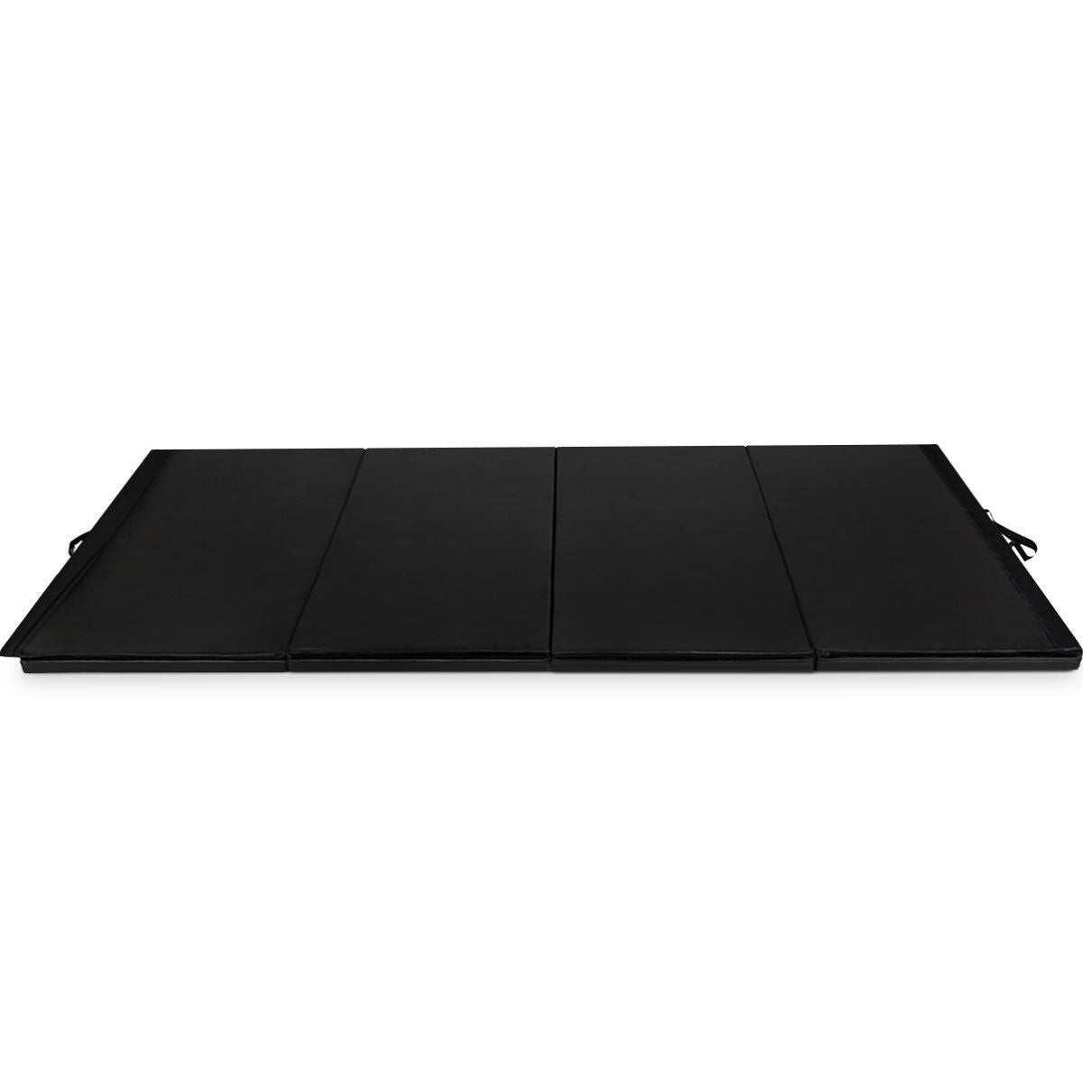 4 Feet x 10 Feet Thick Folding Panel Gymnastics Mat-BlackÂ