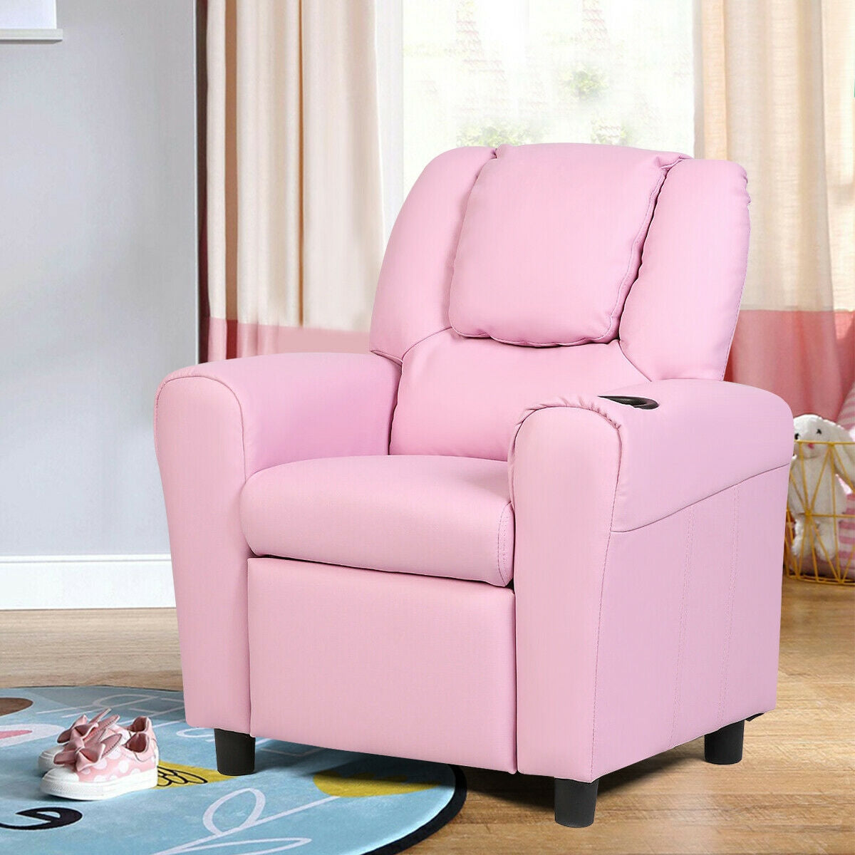 Kids Recliner Armchair Sofa-PinkÂ