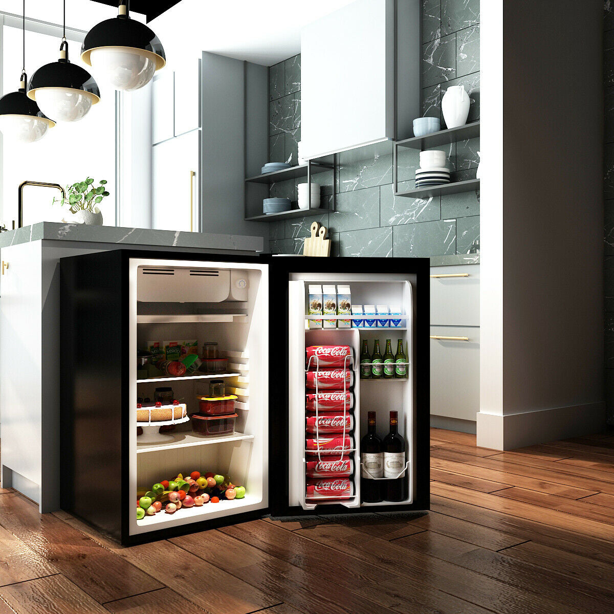 3.2 cu.ft. Mini Dorm Compact Refrigerator-BlackÂ