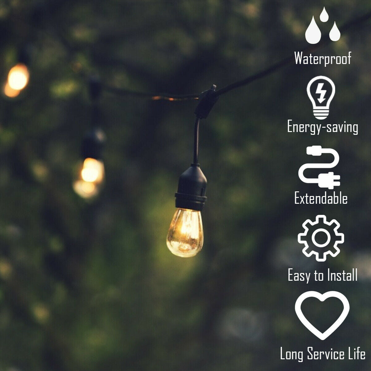 48 Feet Outdoor Waterproof LED Light BulbsÂ
