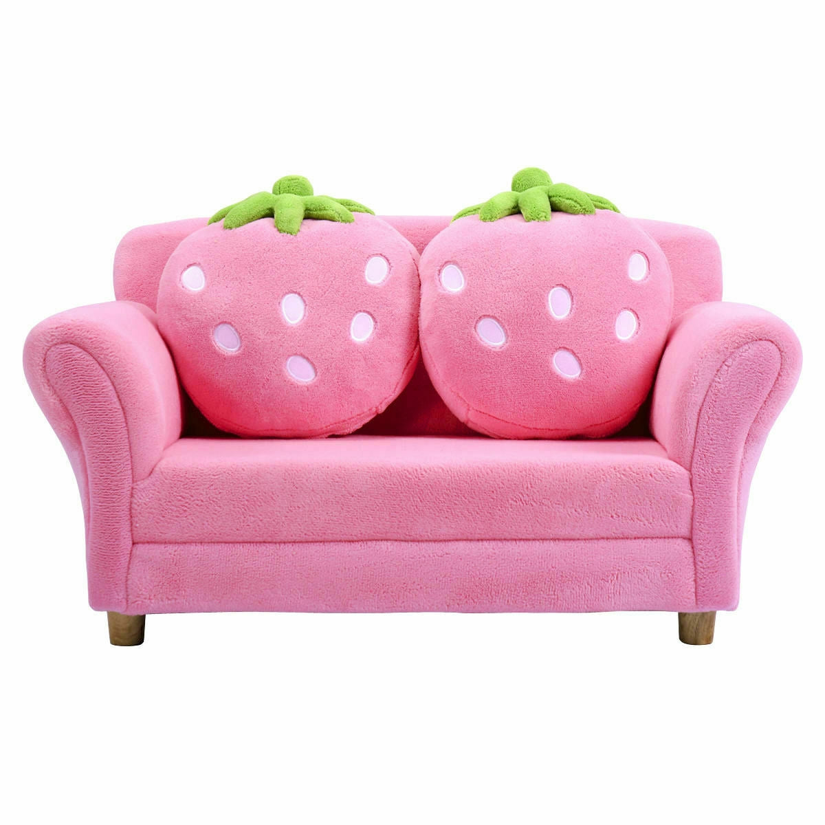 BL/PI Kids Strawberry Armrest Chair Sofa-PinkÂ