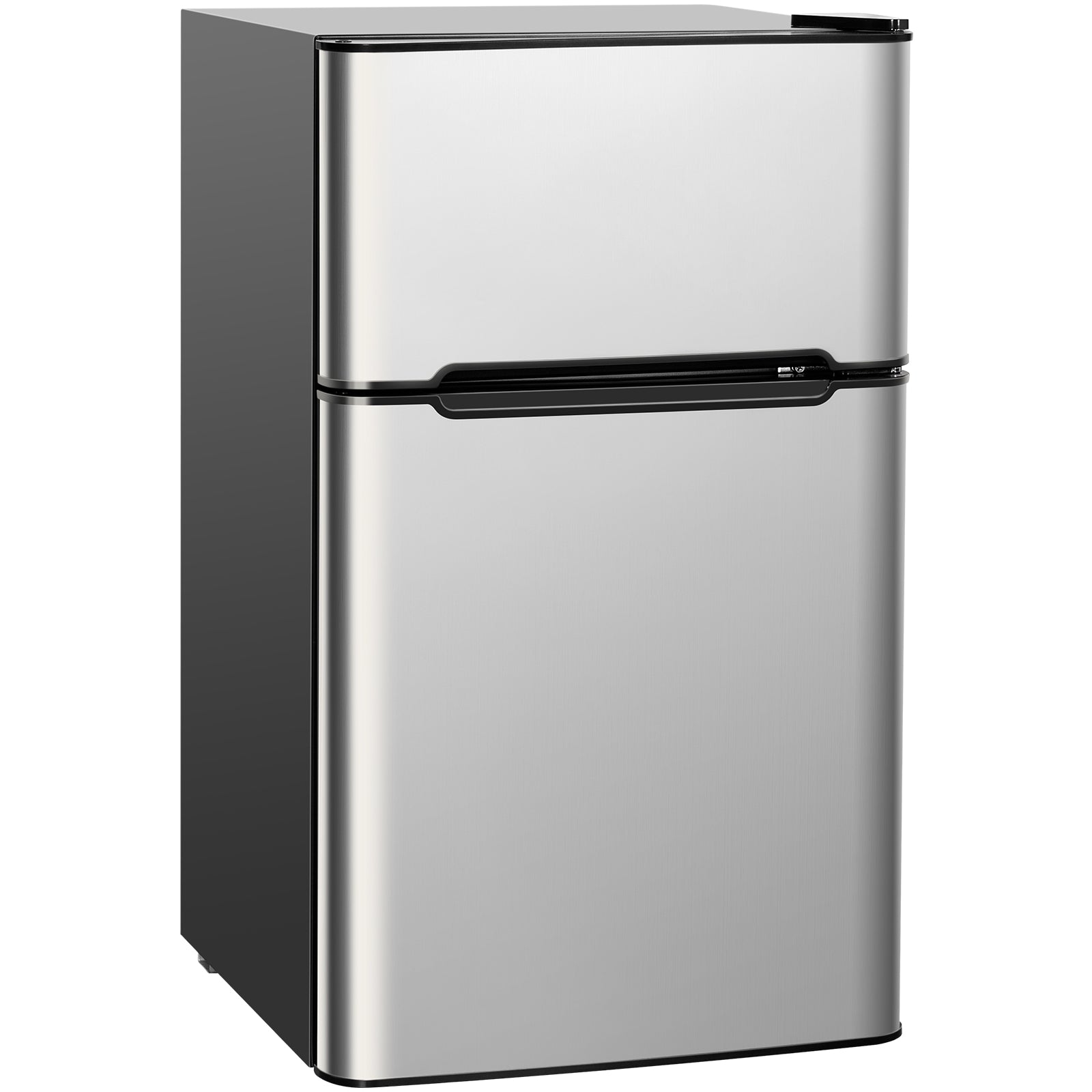3.2 cu ft. Compact Stainless Steel Refrigerator-GrayÂ