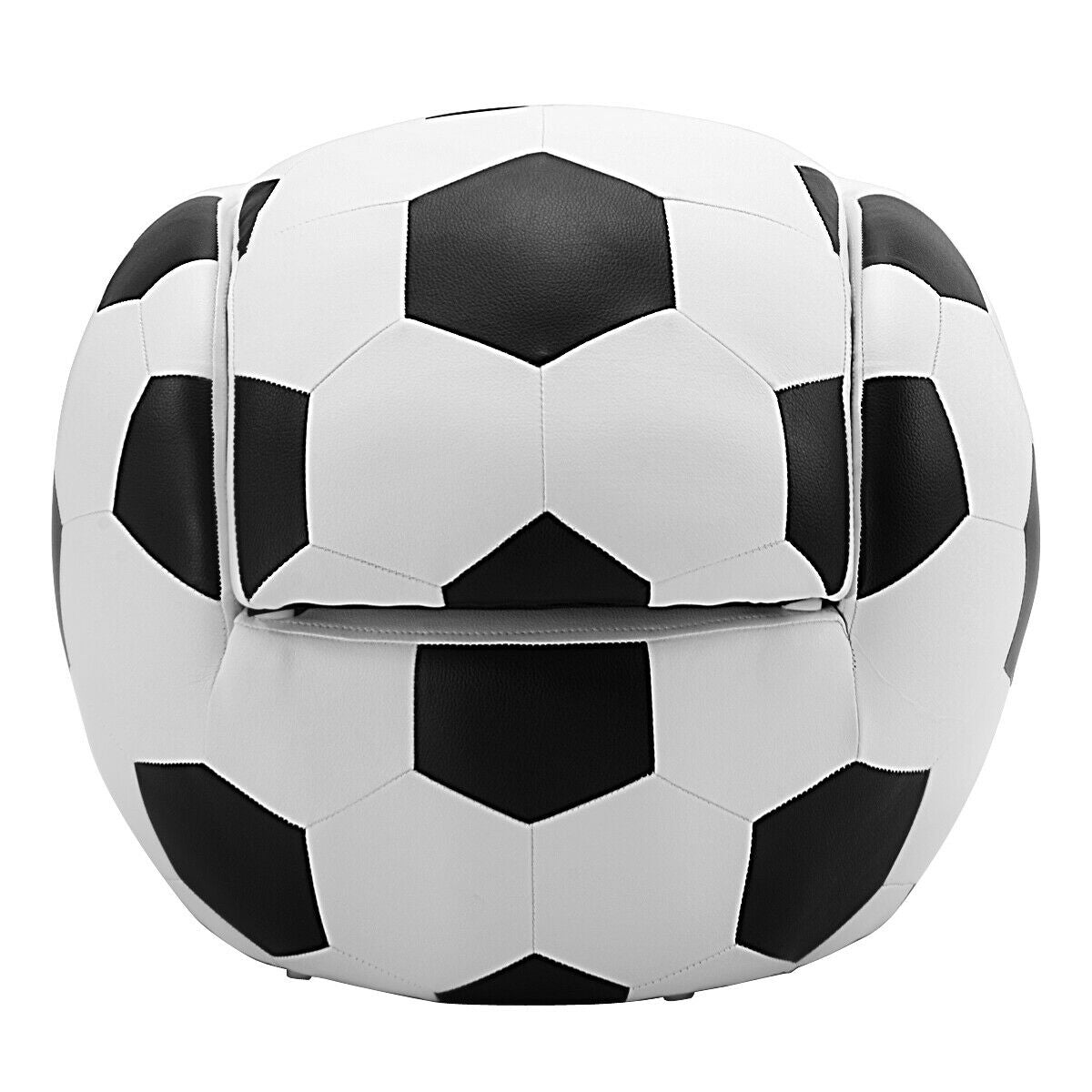 Football Shaped Kids Sofa Couch with OttomanÂ