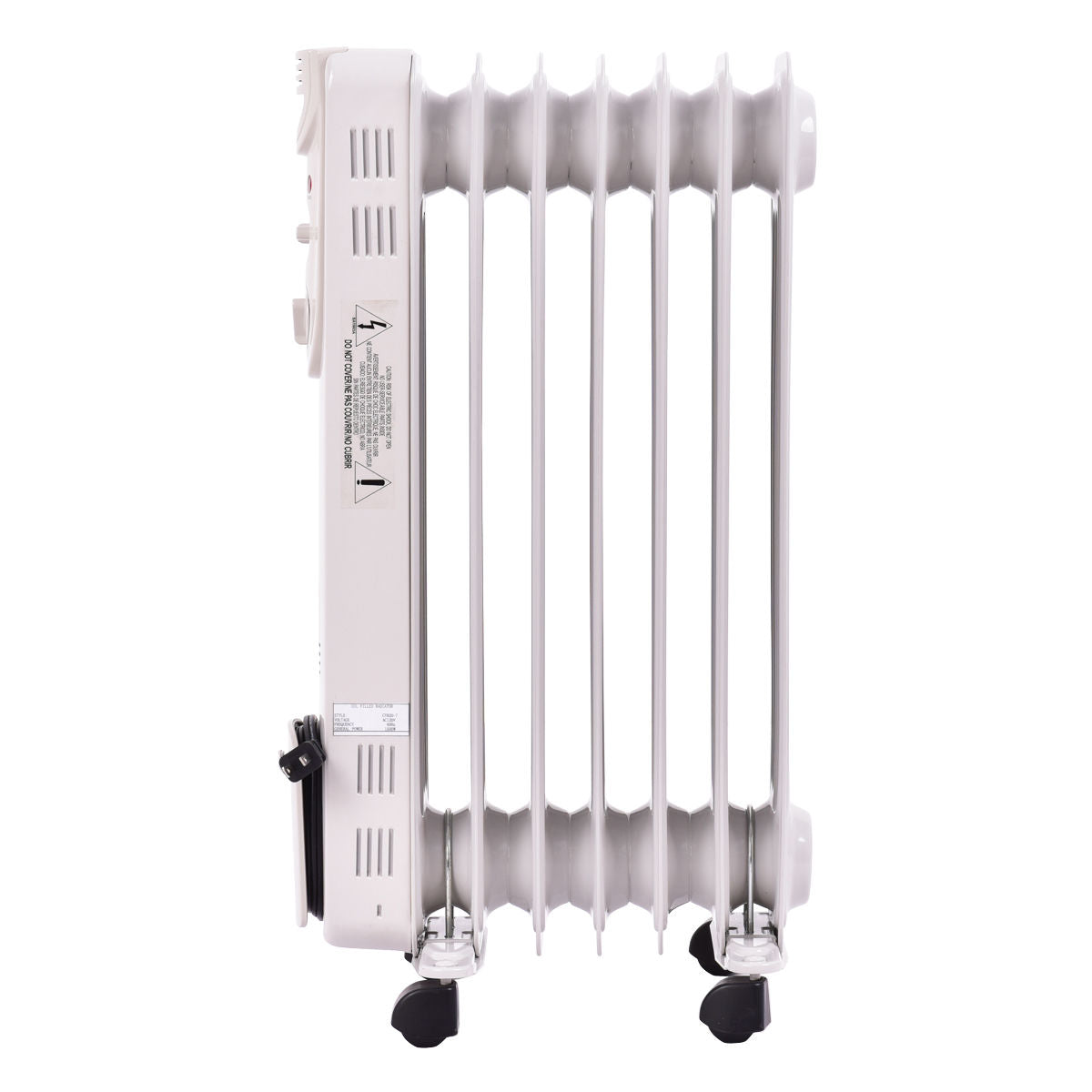 1500 W Electric Portable Oil Filled Radiator Space Heater with 3 Heat SettingsÂ