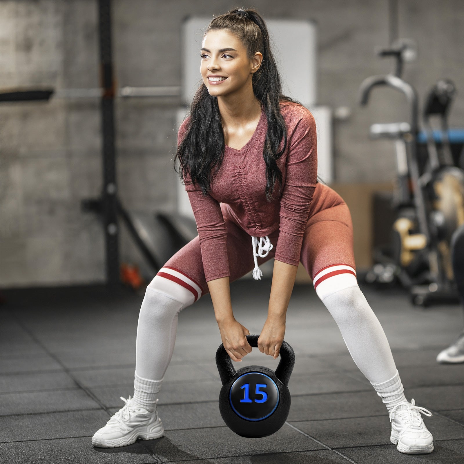 3 Pieces 5 10 15lbs Kettlebell Weight SetÂ