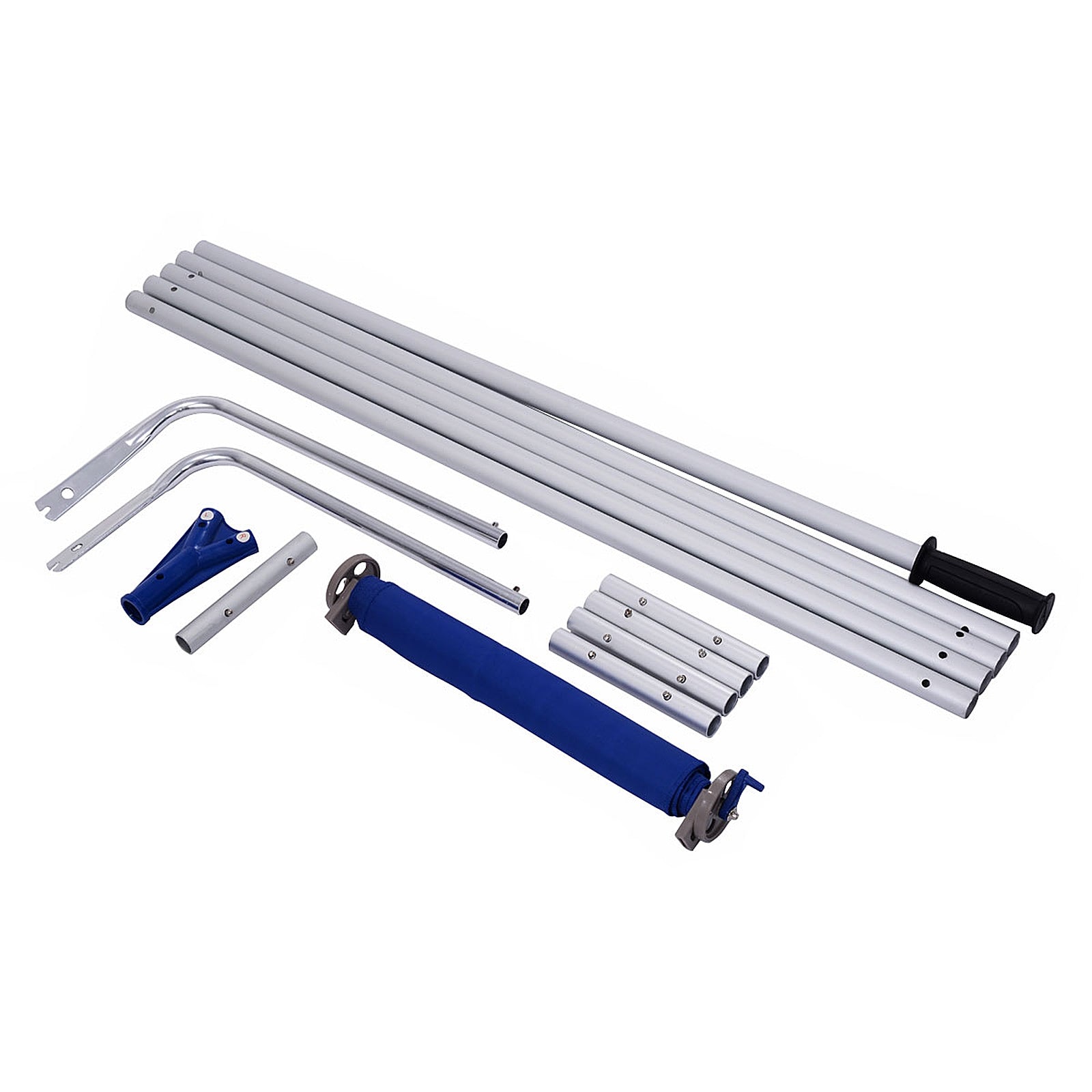 21 Feet Adjustable Aluminium Snow Roof Rake with Wheels and Oxford SlideÂ