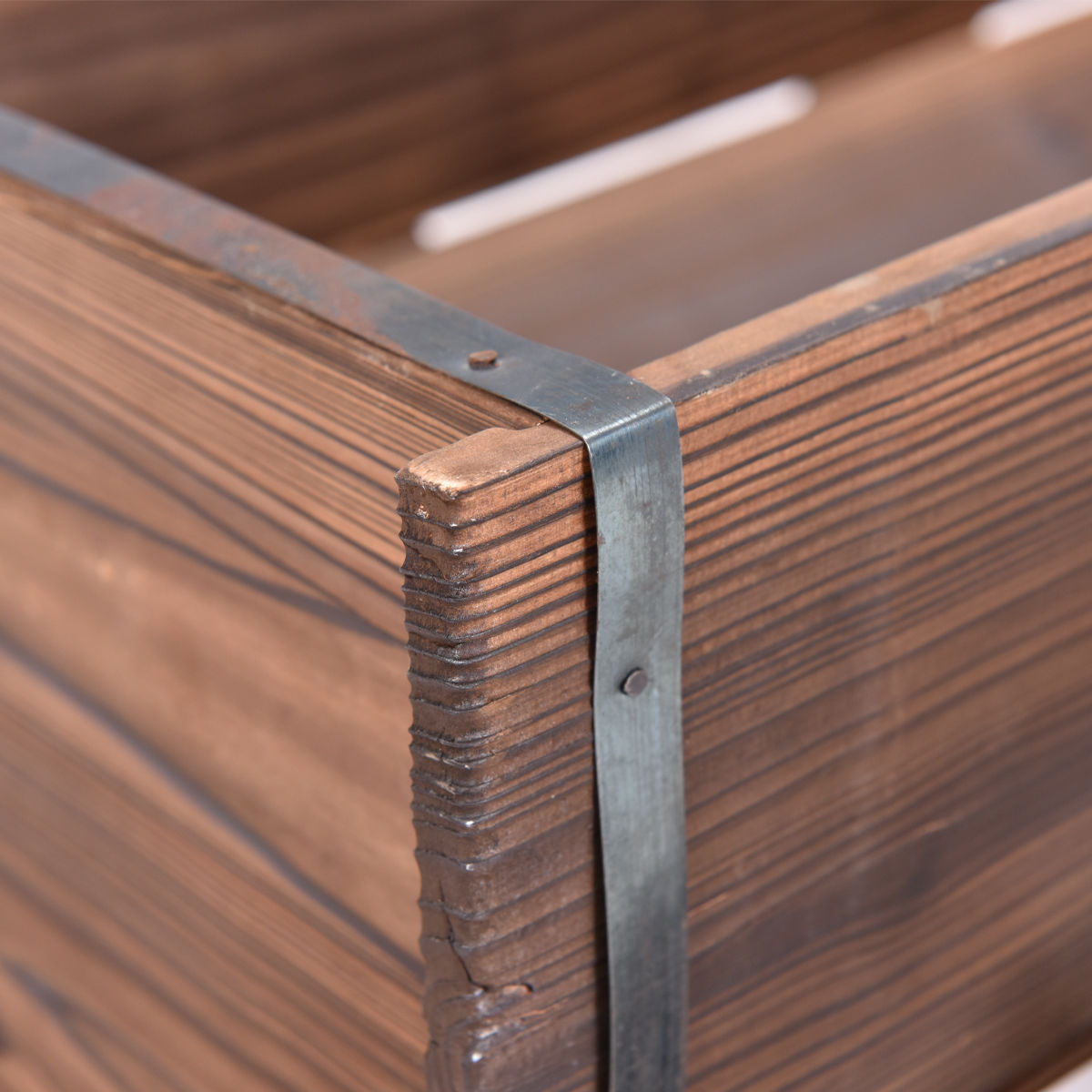 Wood Wagon Planter Pot Stand with WheelsÂ