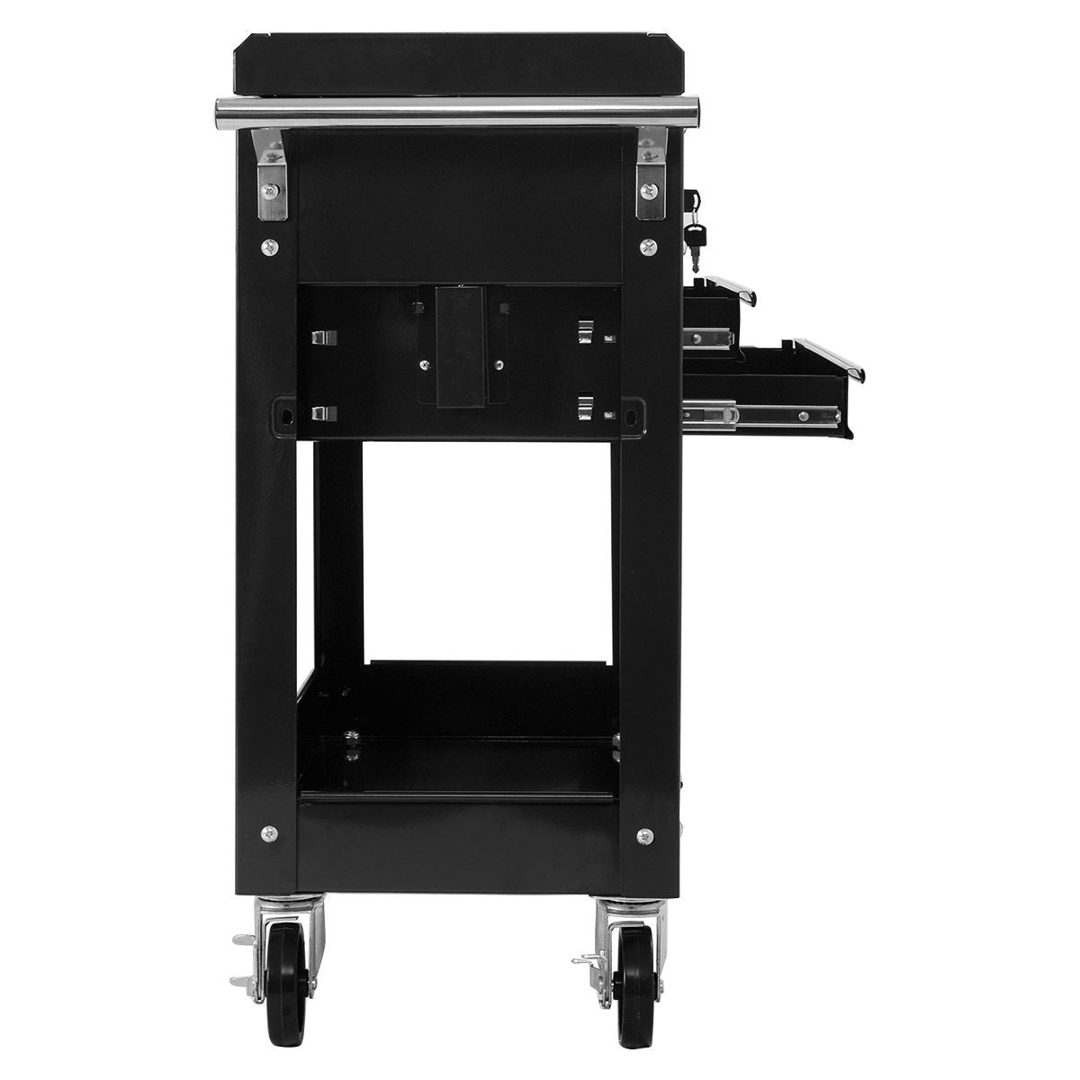 Rolling Mechanics Tool Cart Slide Top Utility Storage Cabinet Organizer 2 DrawersÂ