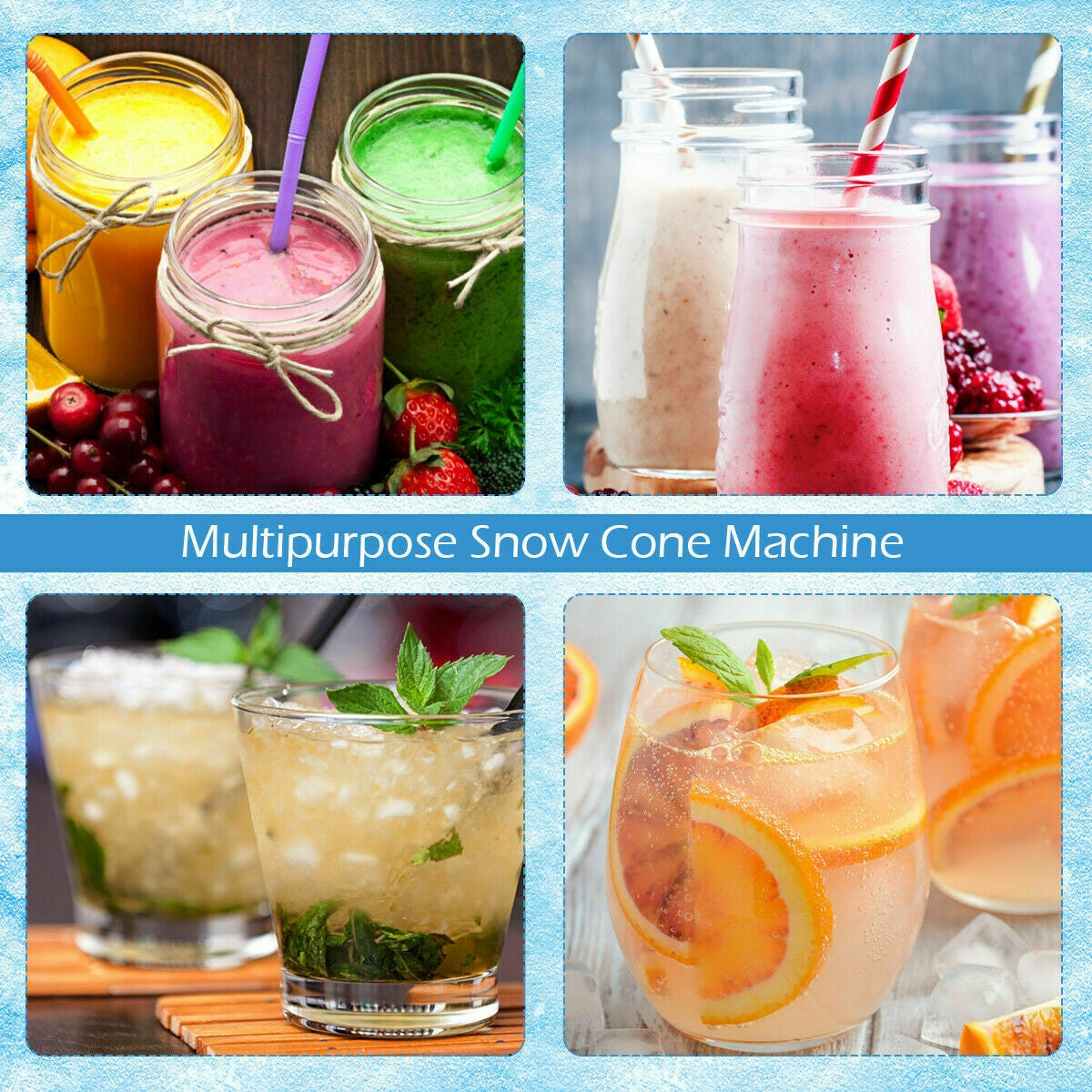 Electric Snow Cone Machine Ice Shaver MakerÂ