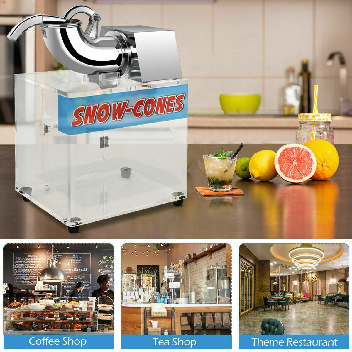 Electric Snow Cone Machine Ice Shaver MakerÂ