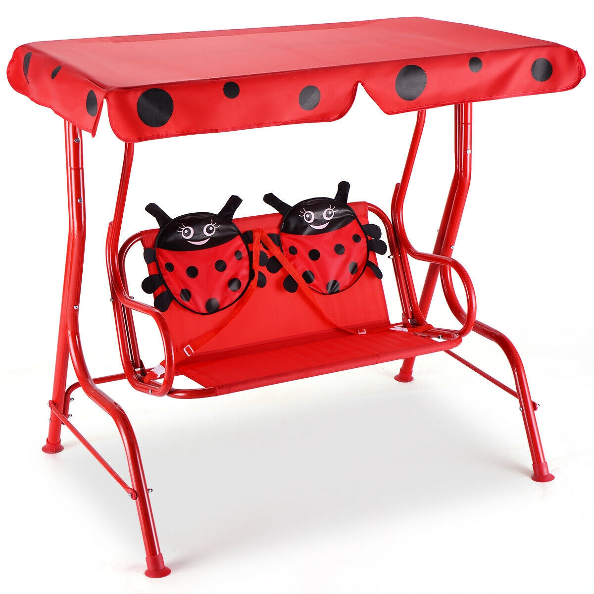 2 Person Kids Patio Swing Porch Bench with CanopyÂ