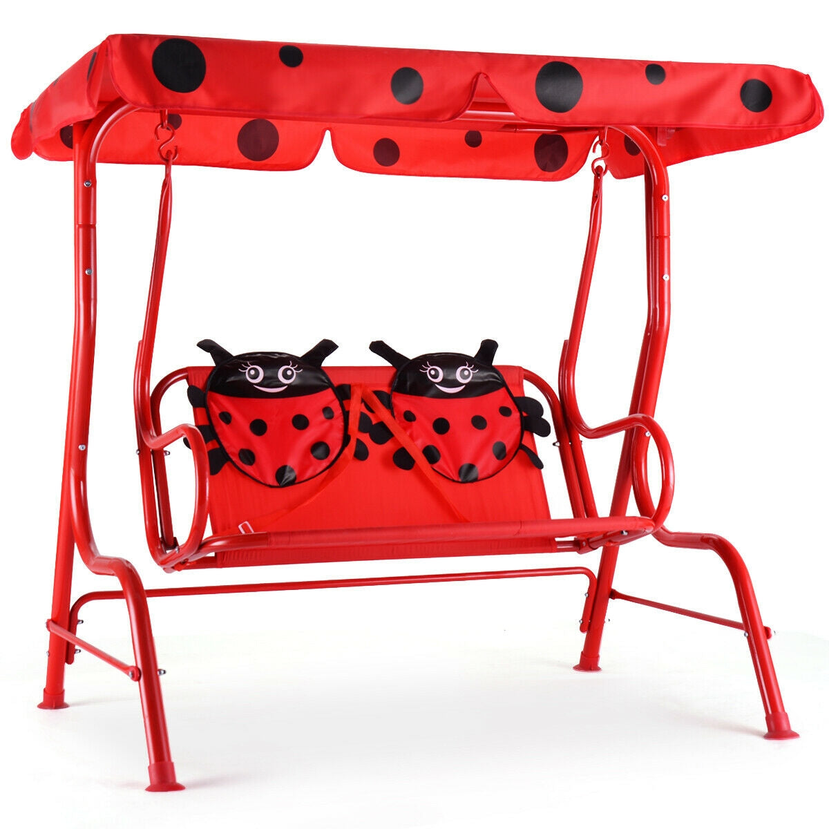 2 Person Kids Patio Swing Porch Bench with CanopyÂ
