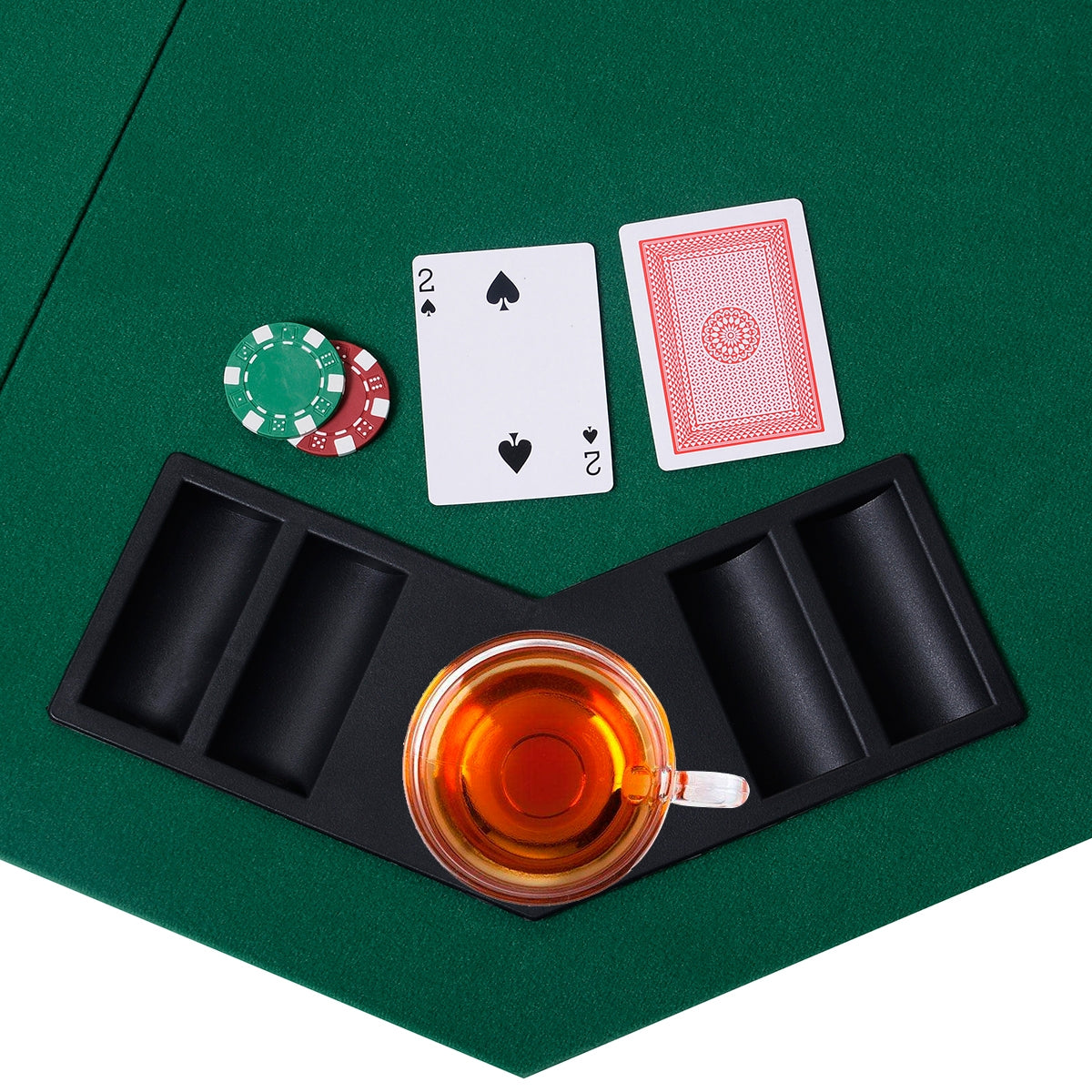48 Inch 8 Players Octagon Fourfold Poker Table TopÂ