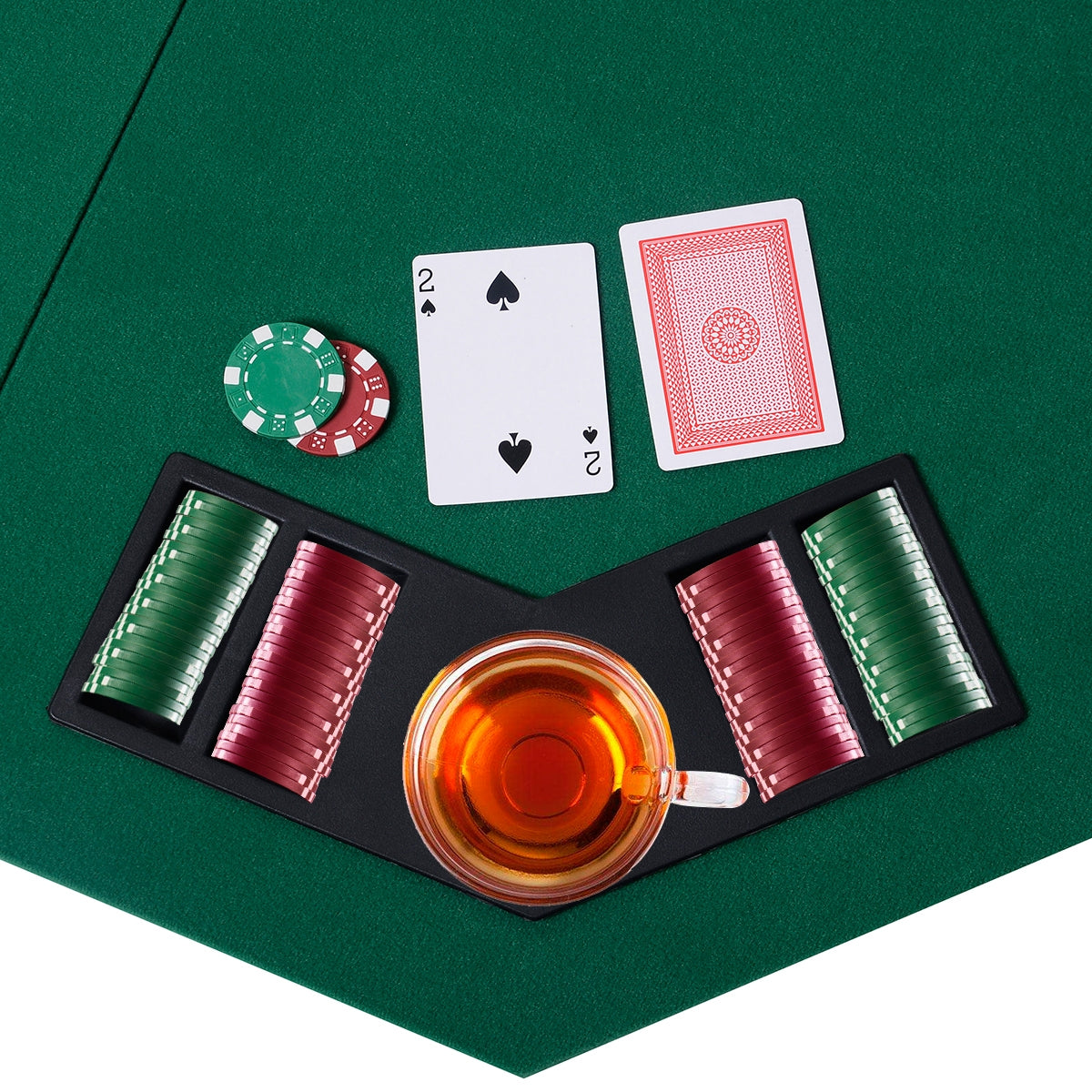 48 Inch 8 Players Octagon Fourfold Poker Table TopÂ