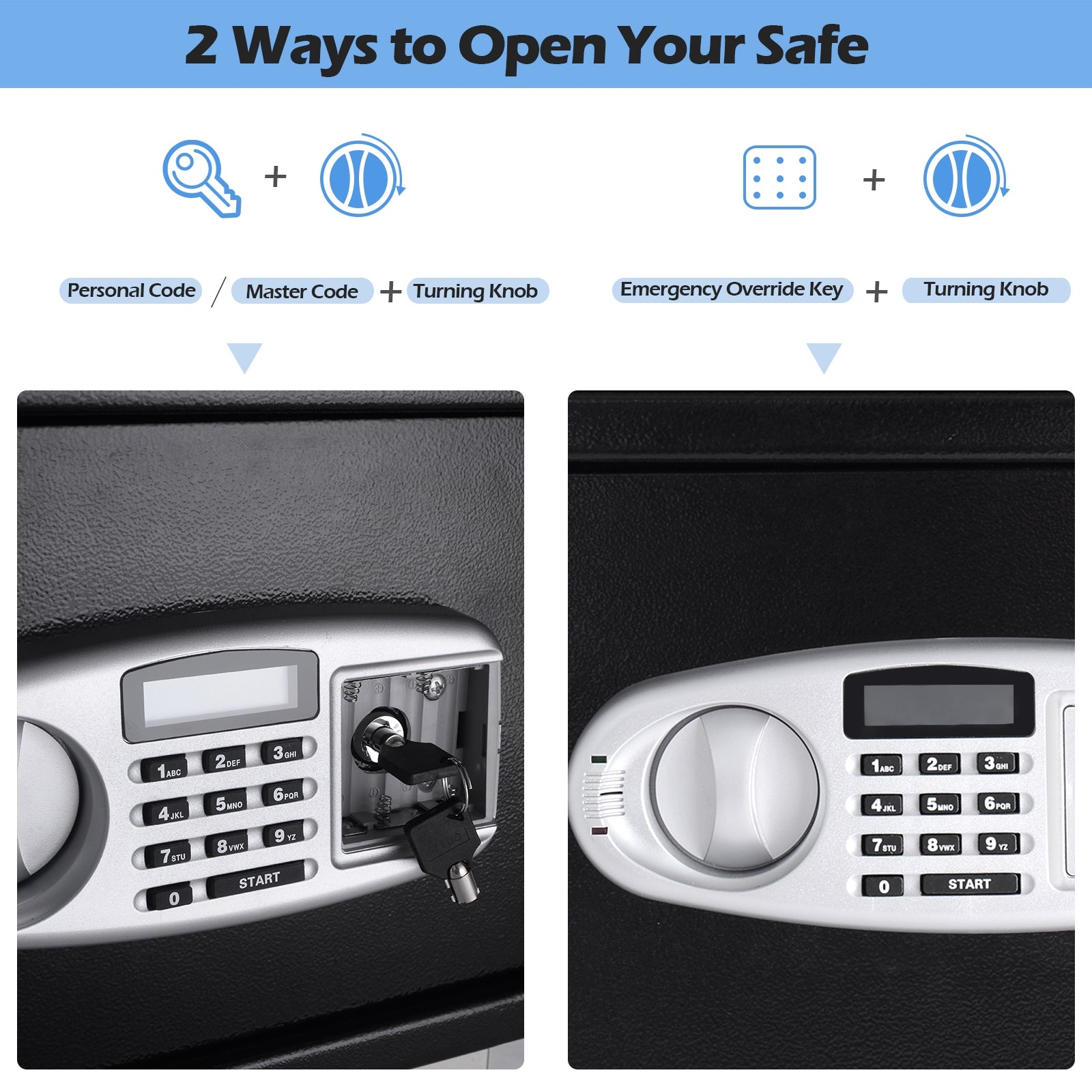 Digital Deposit Safe Box Depository with Front Drop for Jewelry and CashÂ
