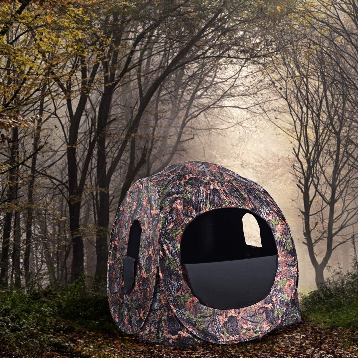 Portable Pop up Ground Camo Blind Hunting EnclosureÂ