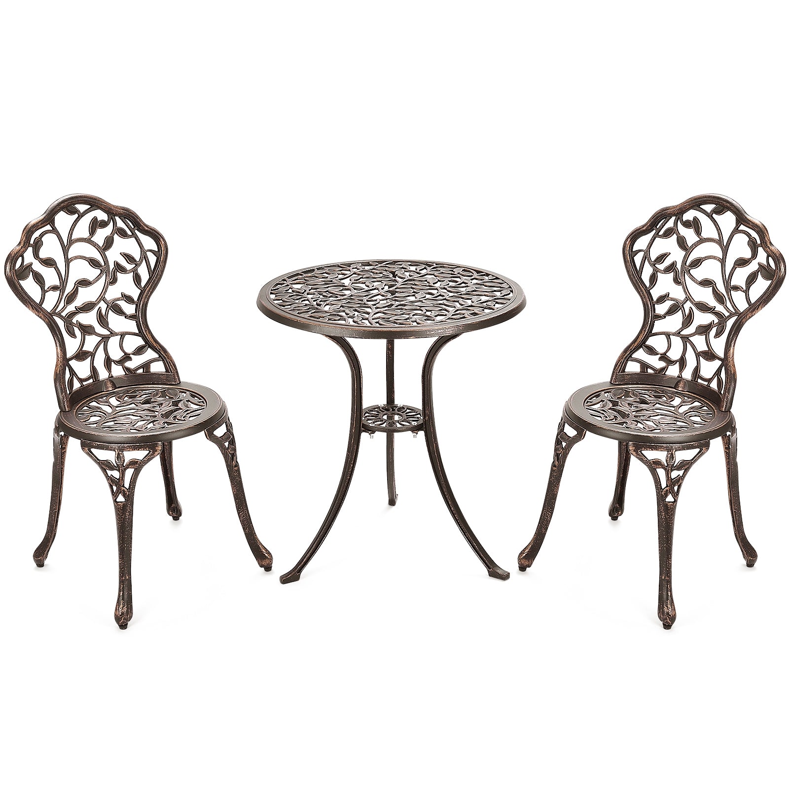 3 Pieces Cast Aluminum Bistro SetÂ