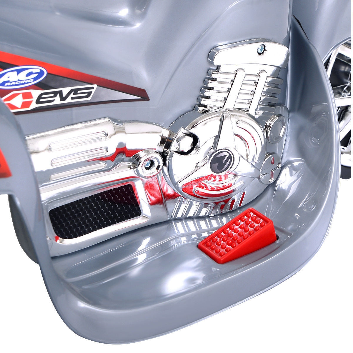 6V Powered 3 Wheels Kids Electric Ride-on Toy Motorcycle-GrayÂ