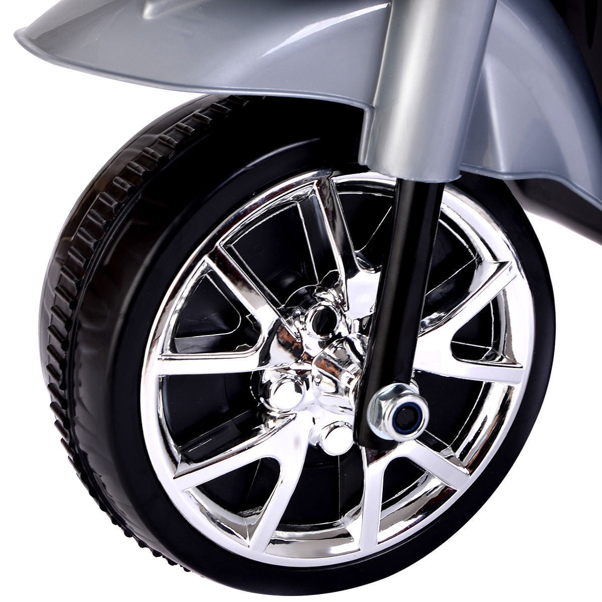 6V Powered 3 Wheels Kids Electric Ride-on Toy Motorcycle-GrayÂ