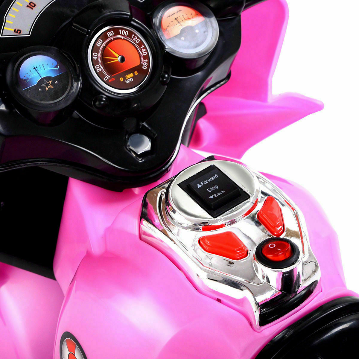 6V Powered 3 Wheels Kids Electric Ride-on Toy Motorcycle-PinkÂ