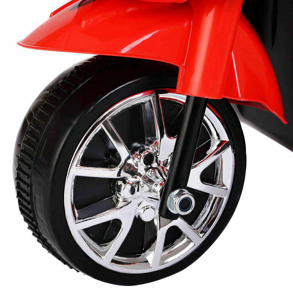 6V Powered 3 Wheels Kids Electric Ride-on Toy Motorcycle-RedÂ