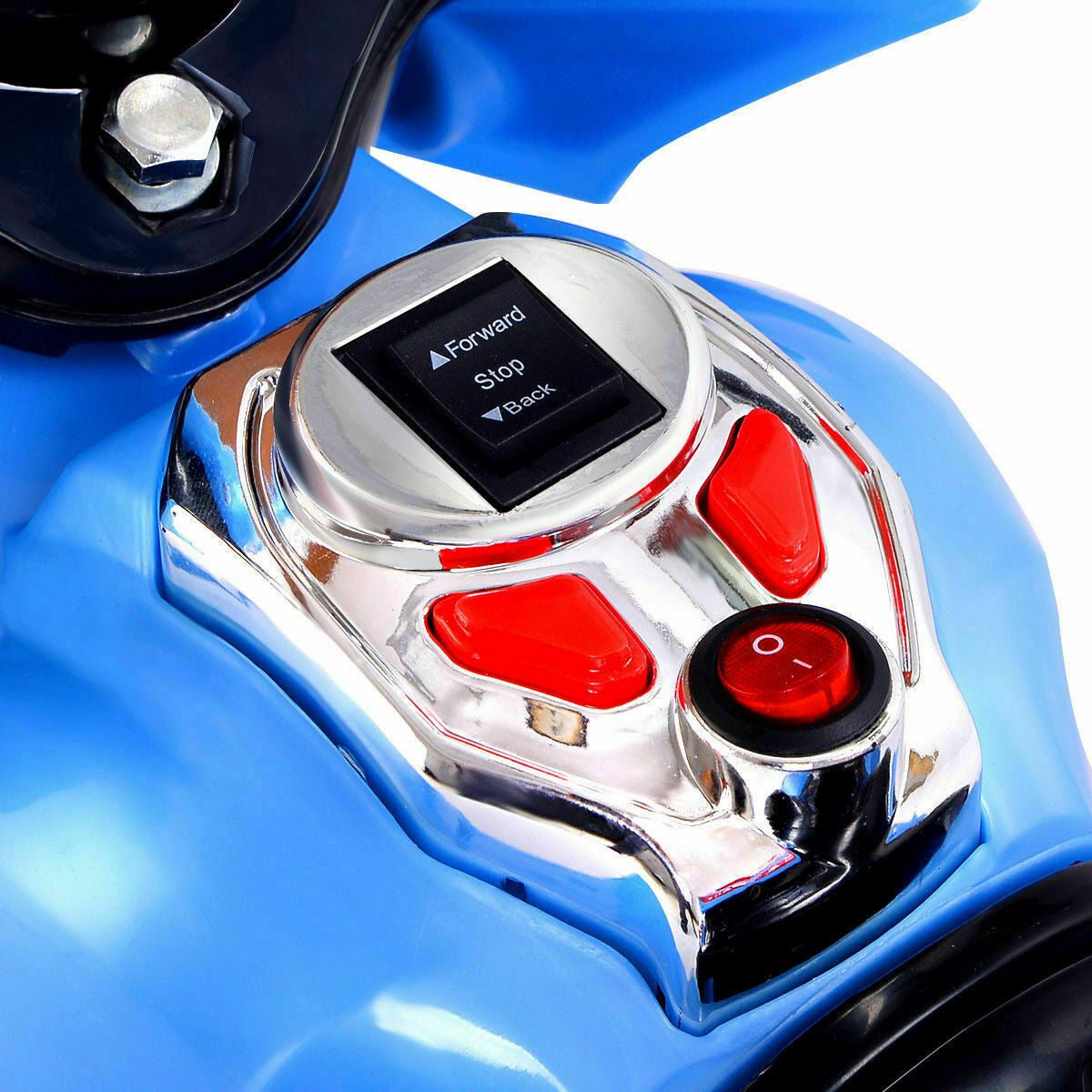 6V Powered 3 Wheels Kids Electric Ride-on Toy Motorcycle-BlueÂ