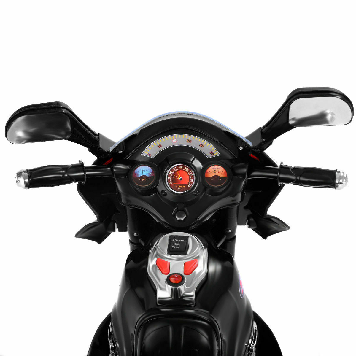 6V Powered 3 Wheels Kids Electric Ride-on Toy Motorcycle-BlackÂ
