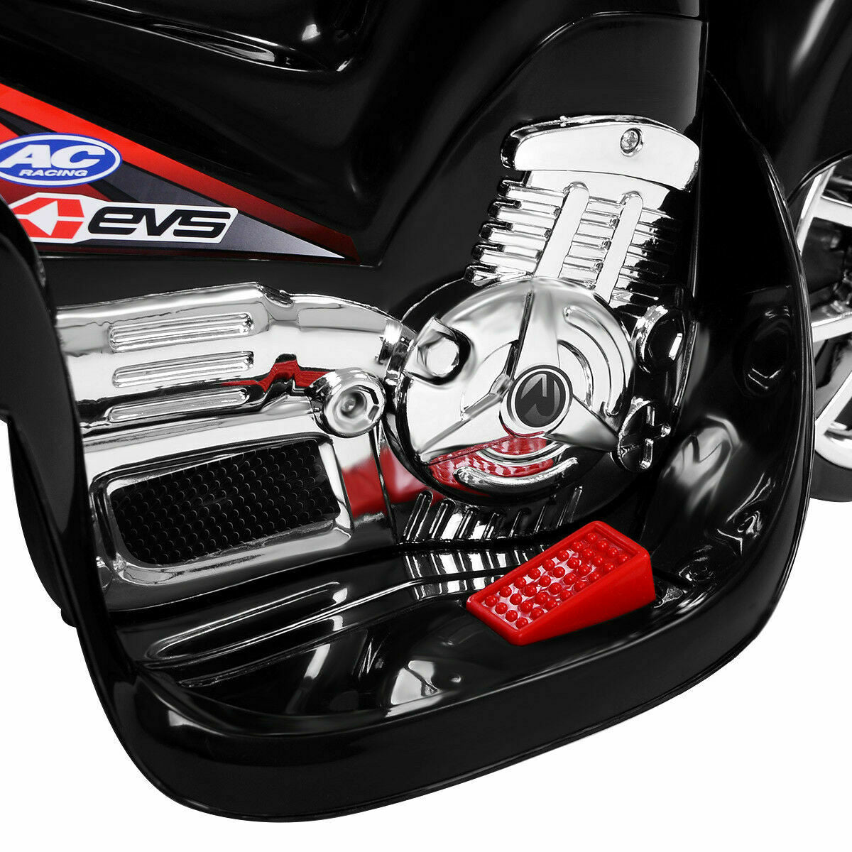 6V Powered 3 Wheels Kids Electric Ride-on Toy Motorcycle-BlackÂ