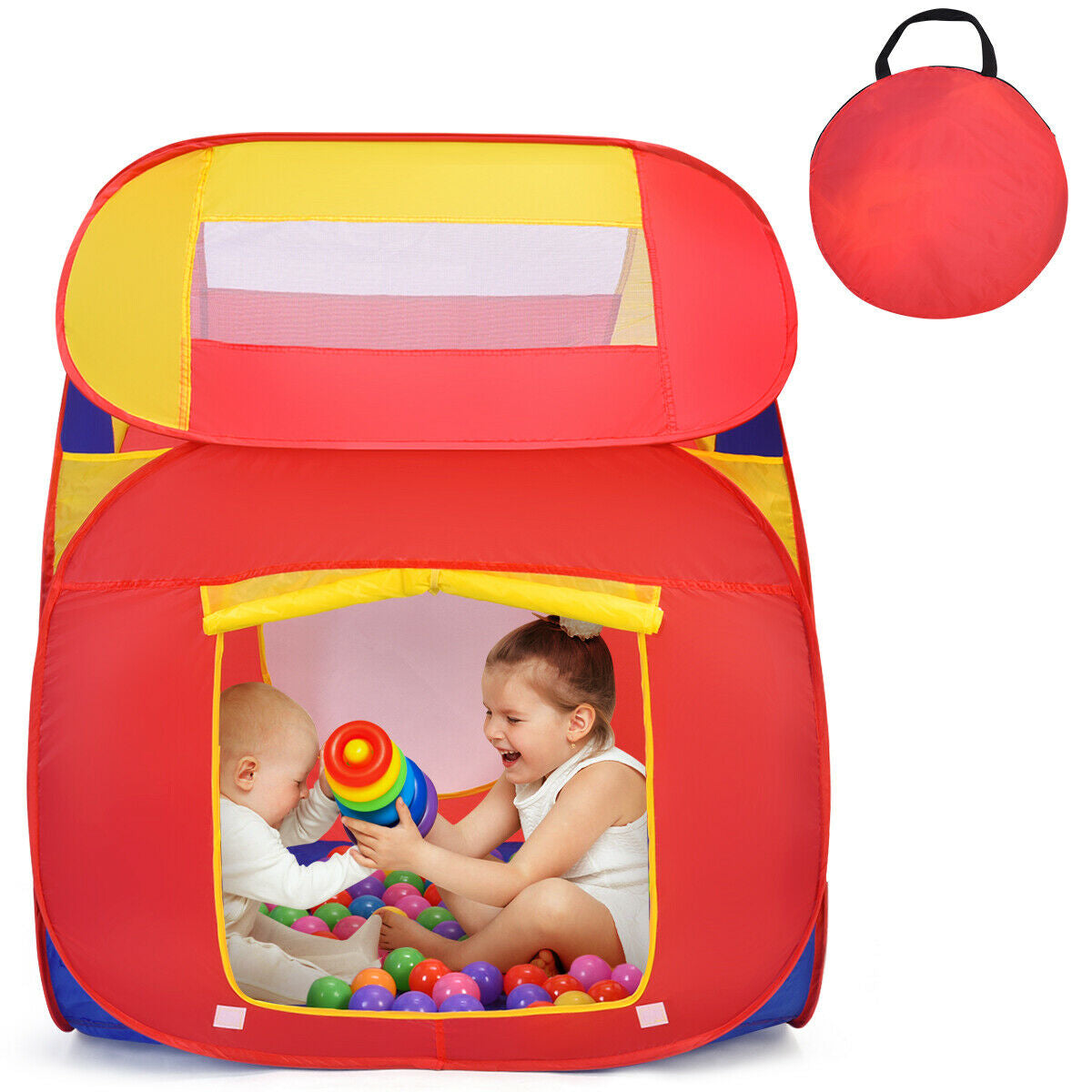Portable Kid Play House Toy Tent with 100 BallsÂ