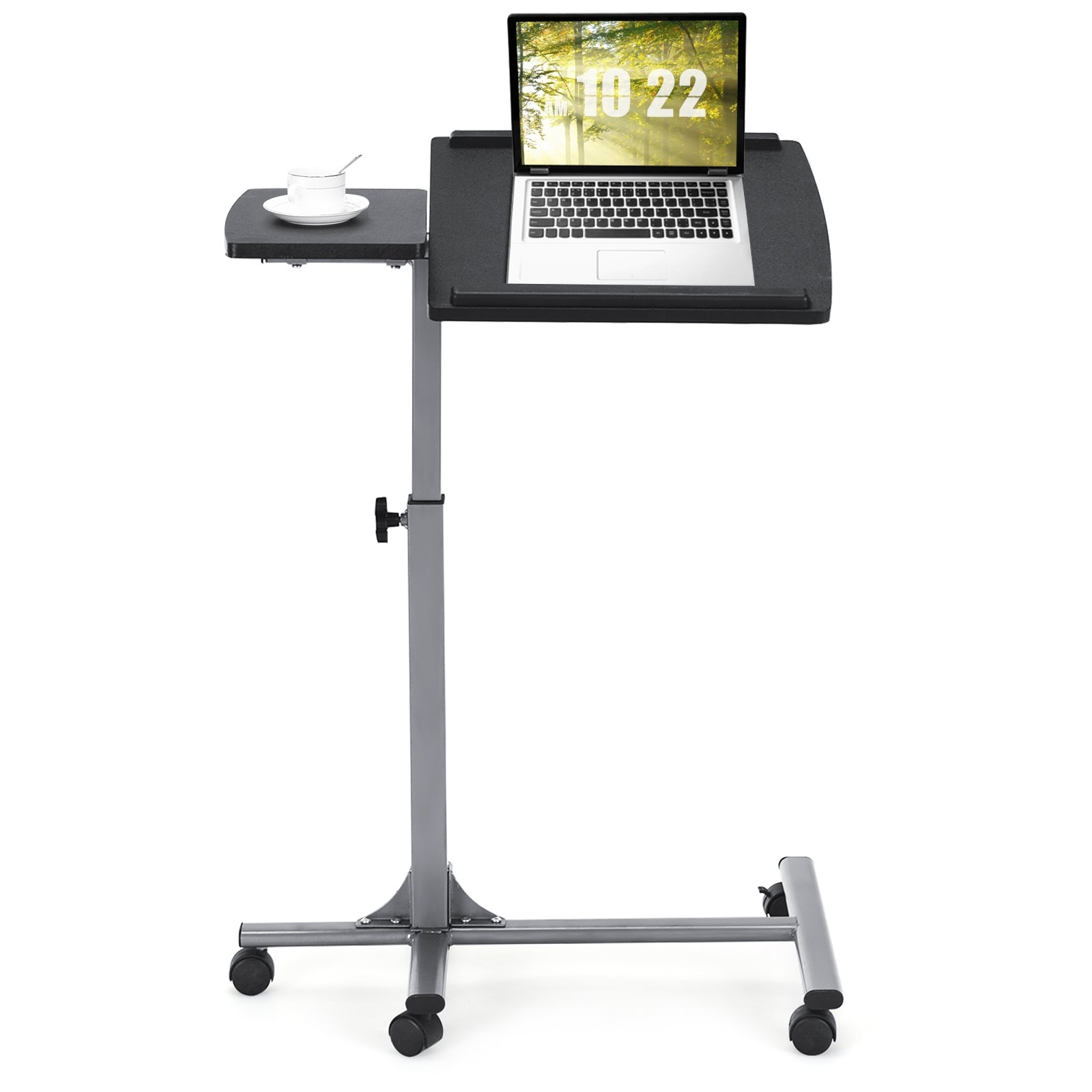 Adjustable Angle Height Rolling Laptop TableÂ