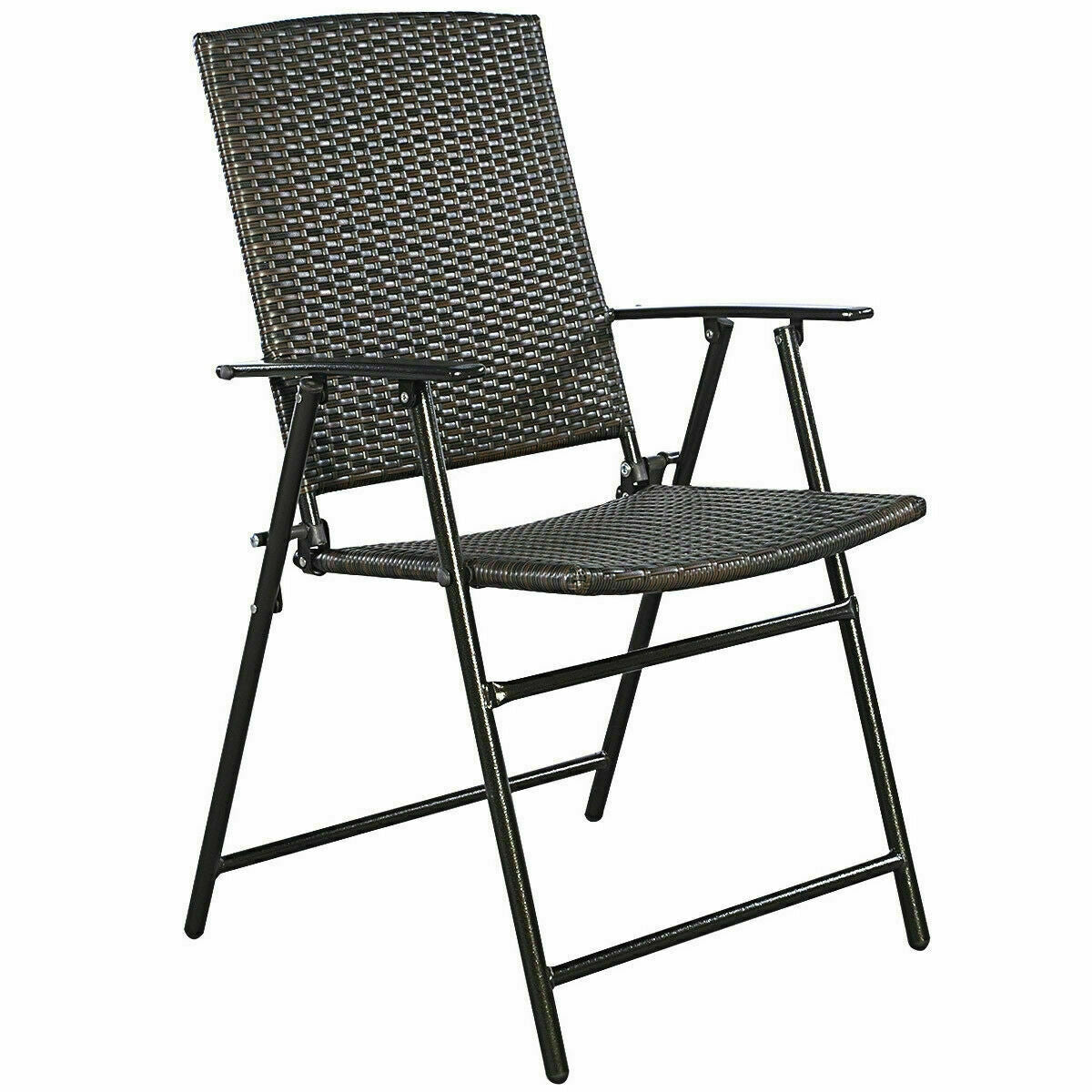 Set of 4 Rattan Folding ChairsÂ