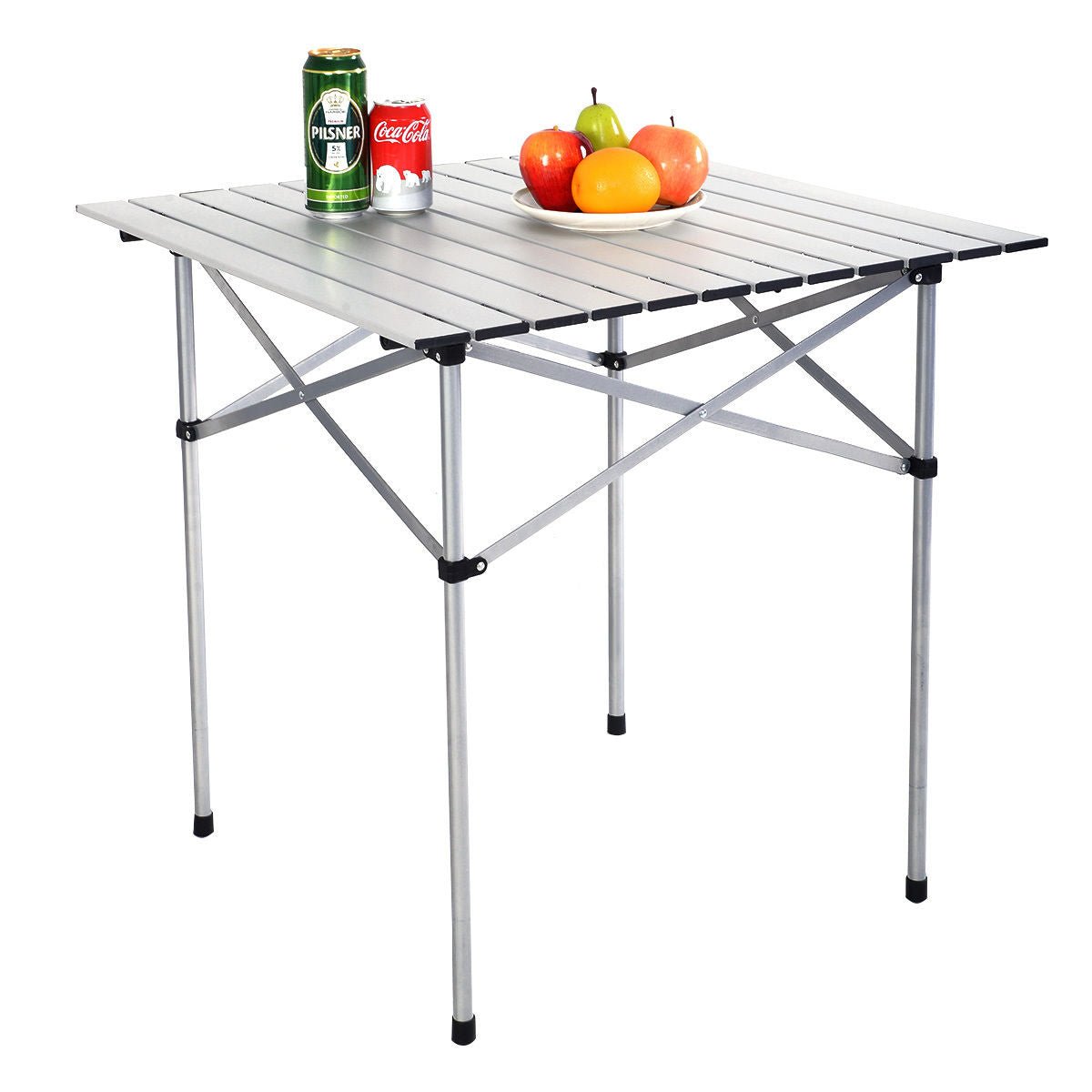 Roll Up Portable folding Camping Aluminum Picnic TableÂ