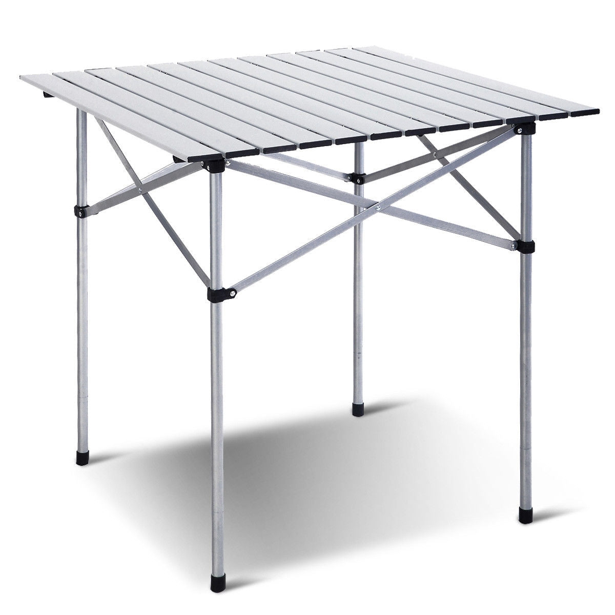 Roll Up Portable folding Camping Aluminum Picnic TableÂ