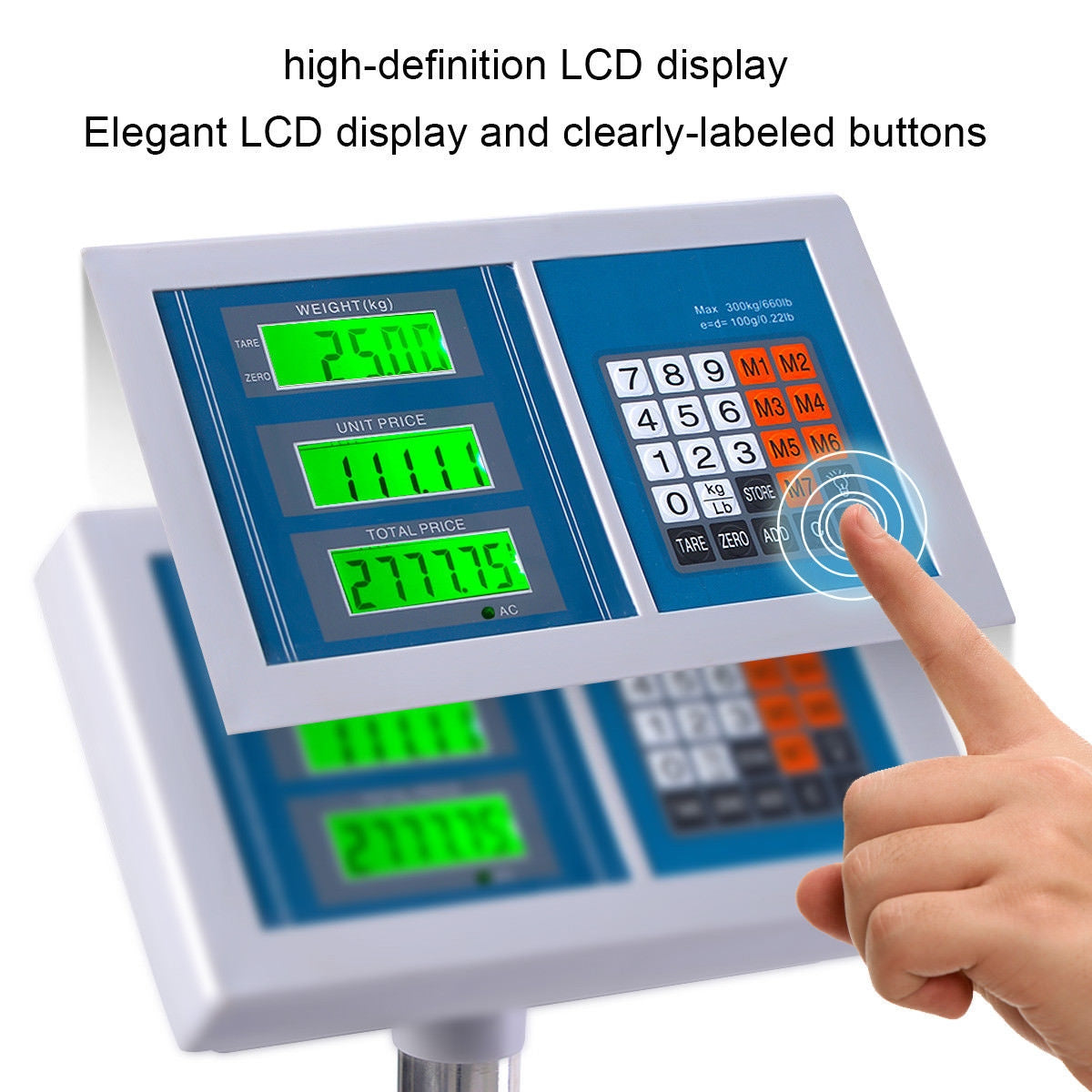 660 lbs Weight Computing Digital Floor Platform ScaleÂ
