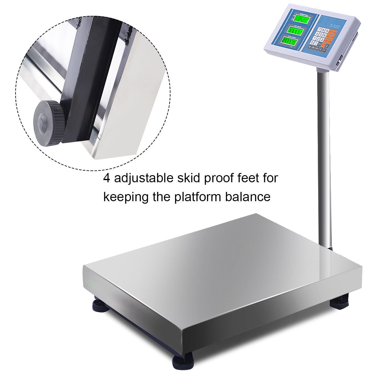 660 lbs Weight Computing Digital Floor Platform ScaleÂ